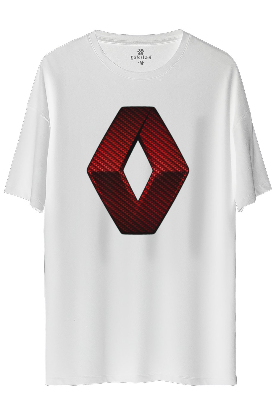 Renault Logo Baskılı Oversize Tişört