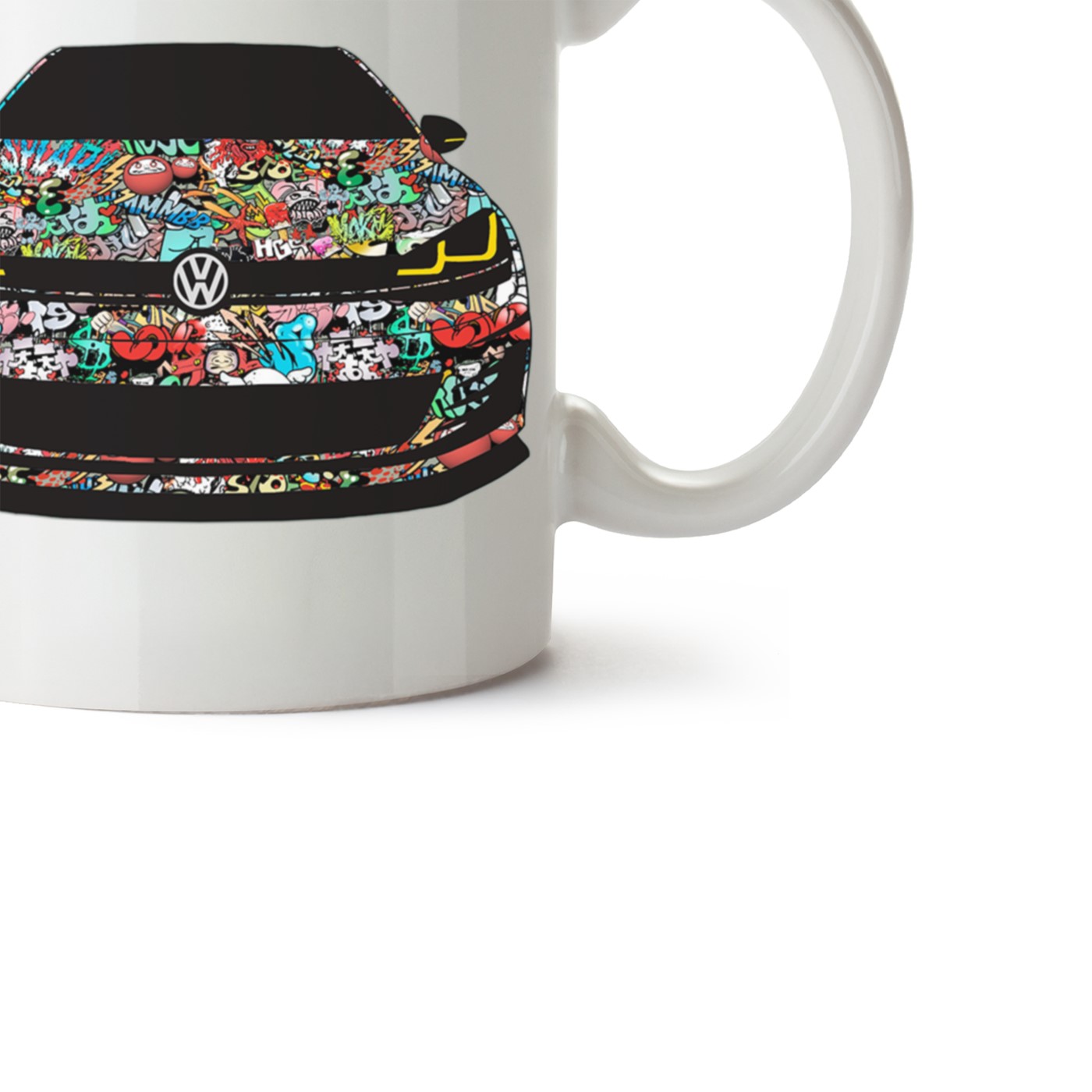 Vw Golf 7 Baskılı Porselen Kupa Bardak