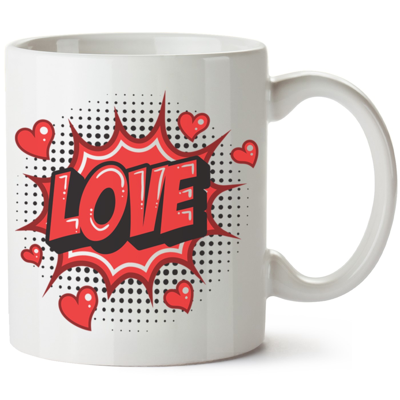 Love Baskılı Porselen Kupa Bardak