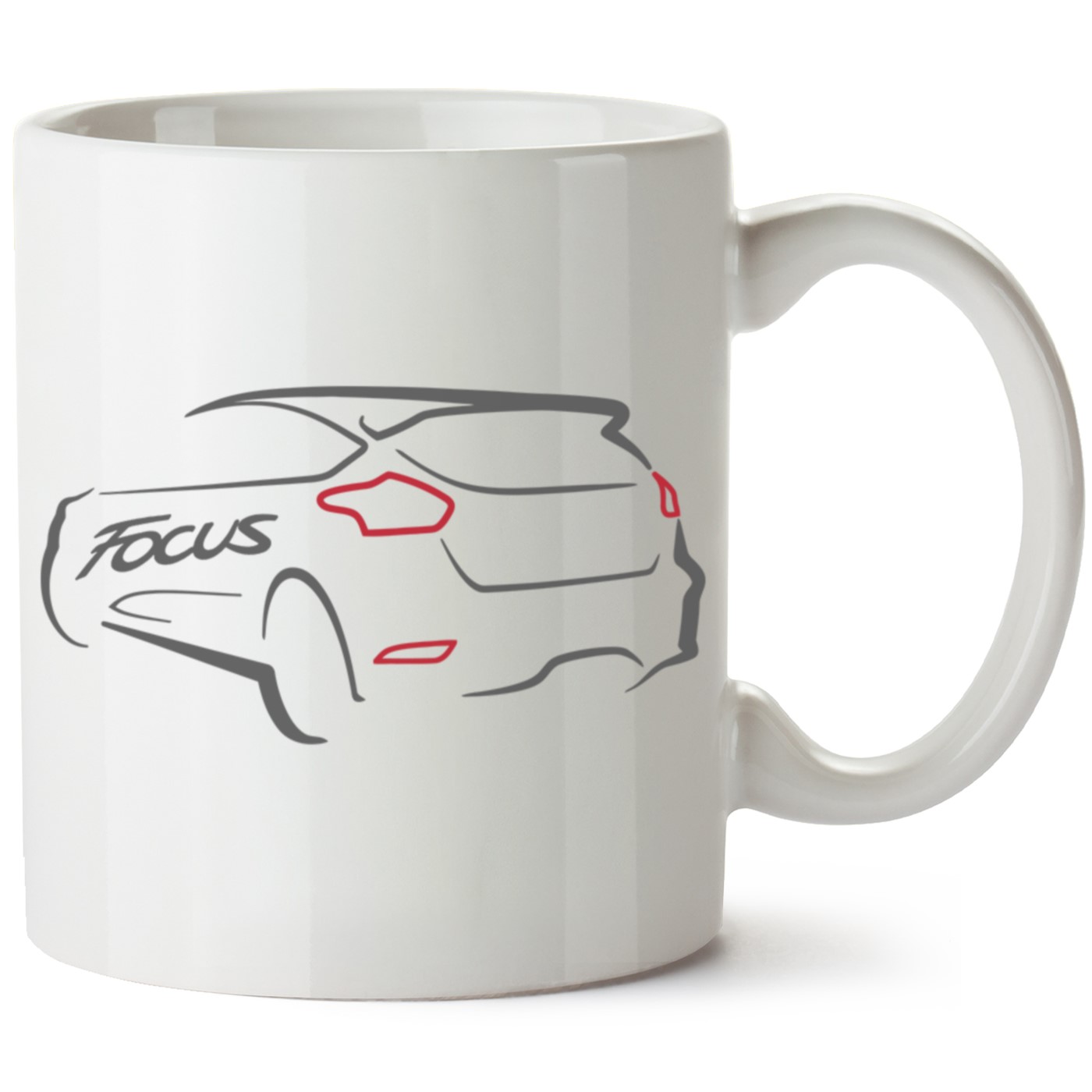 Ford Focus Mk3 Baskılı Porselen Kupa Bardak