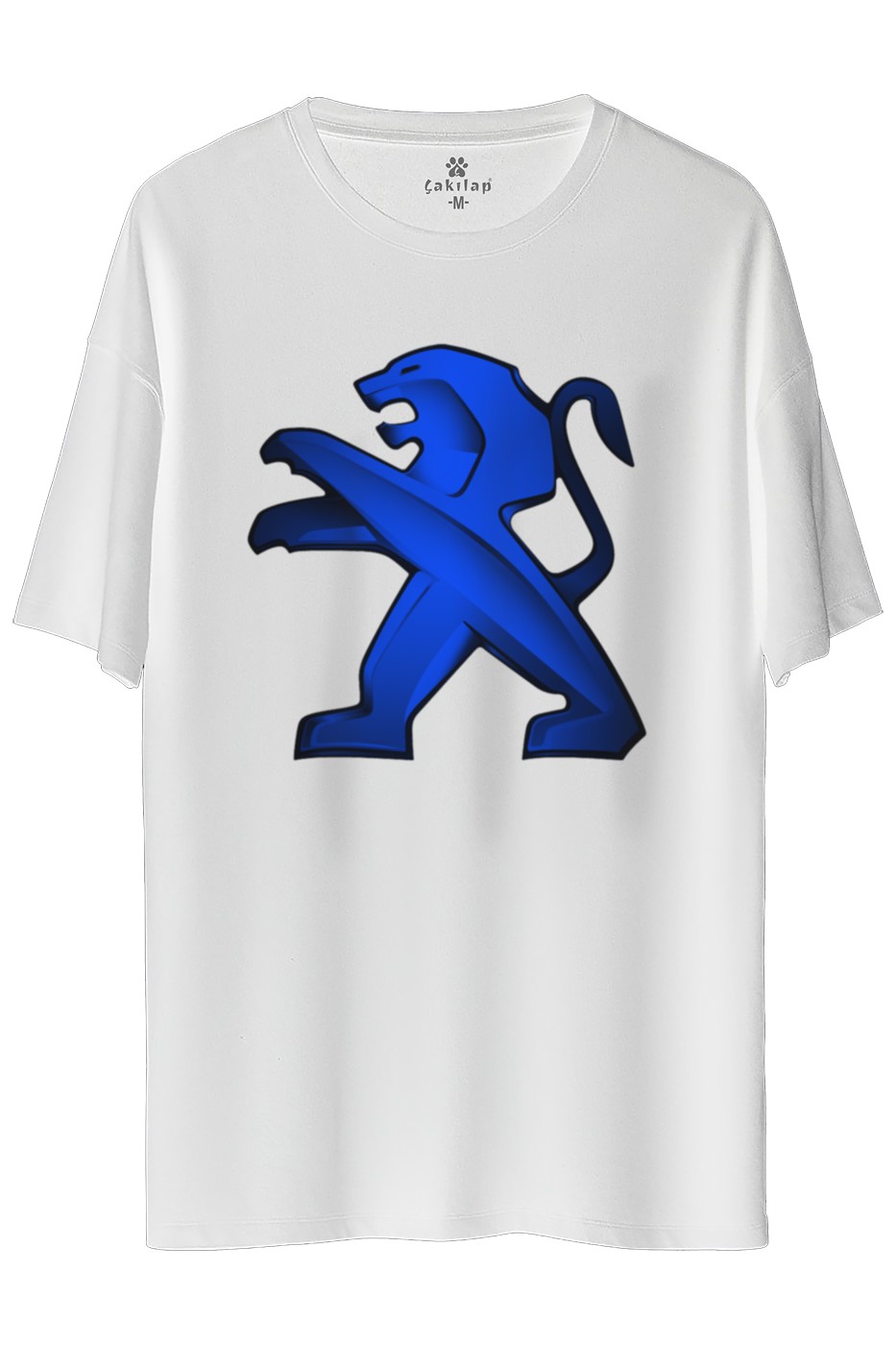 Peugeot Logo Baskılı Oversize Tişört