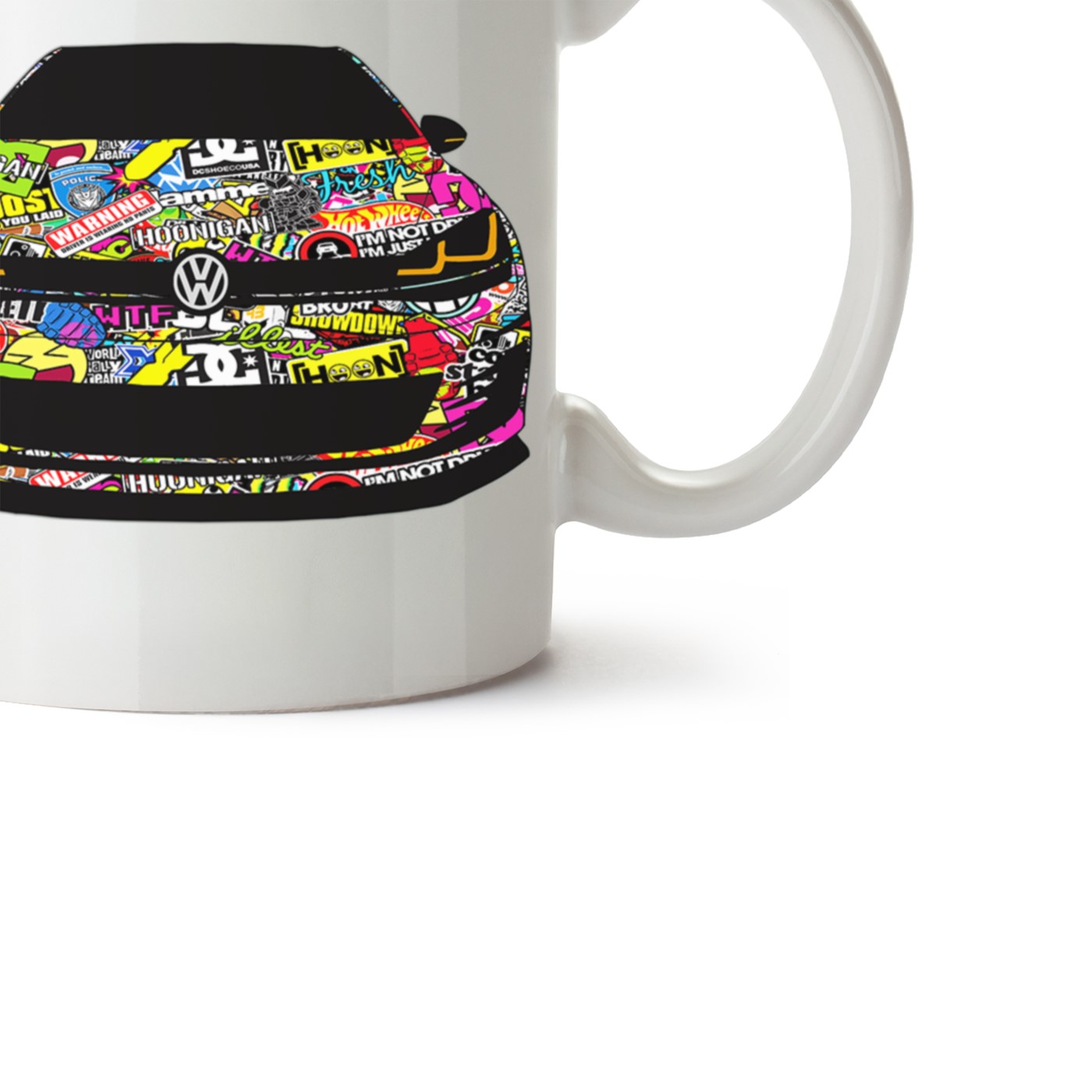 Vw Golf 7 Baskılı Porselen Kupa Bardak