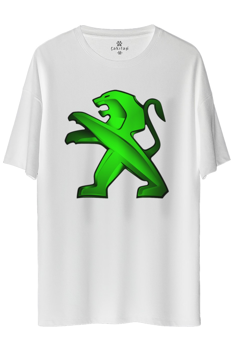 Peugeot Logo Baskılı Oversize Tişört