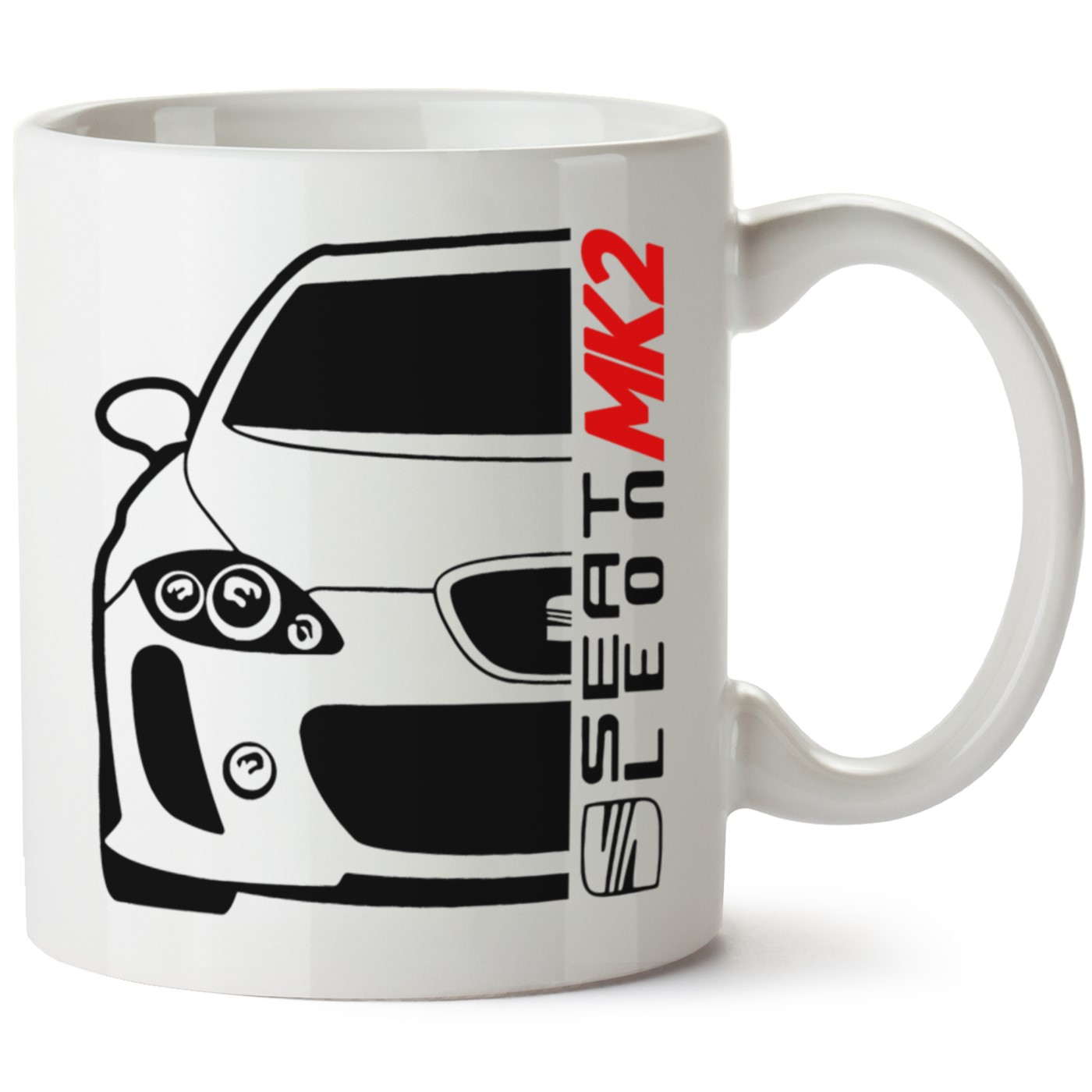 Seat Leon Mk2 Baskılı Porselen Kupa Bardak