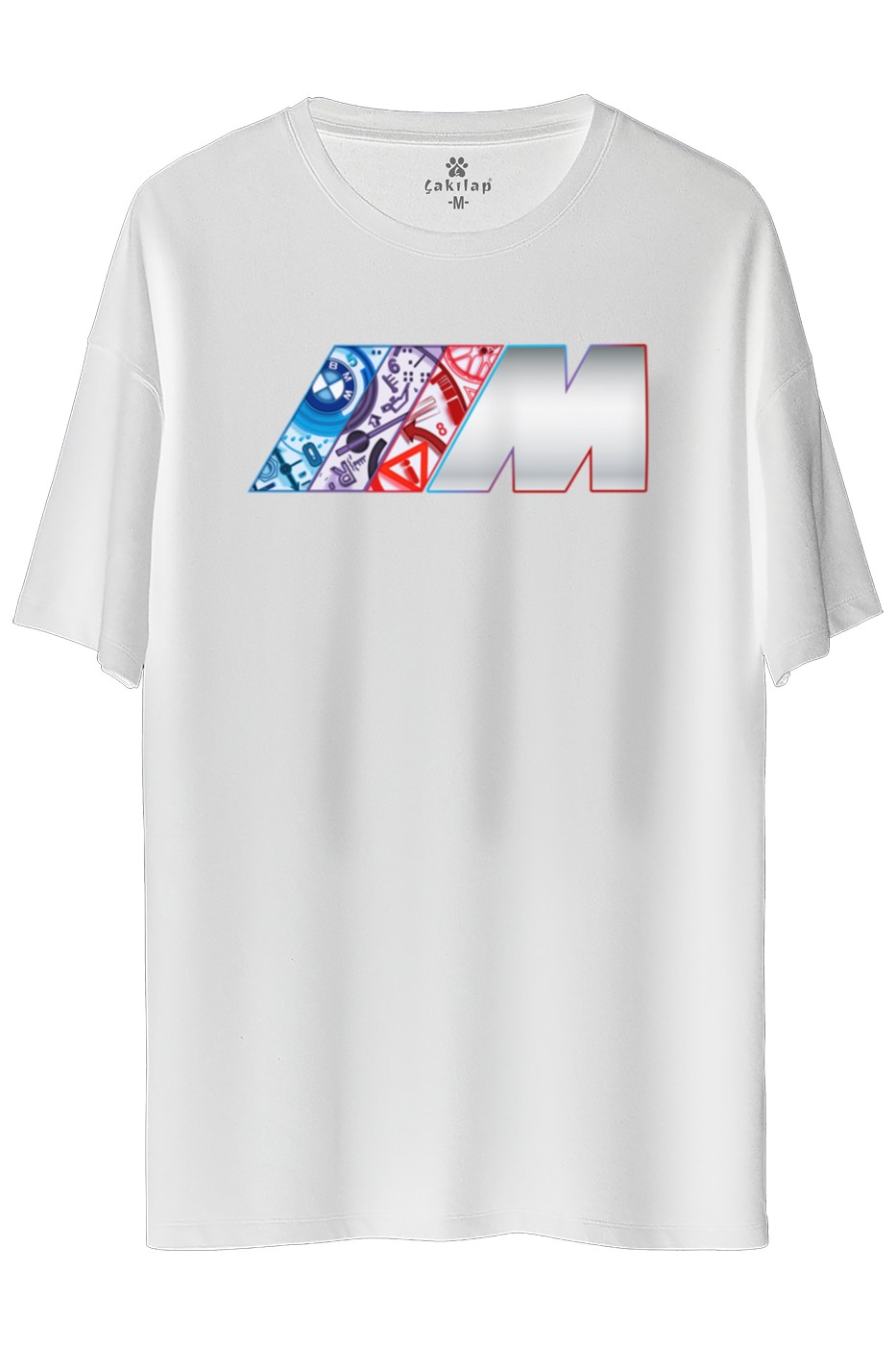 Bmw M Logo Baskılı Oversize Tişört