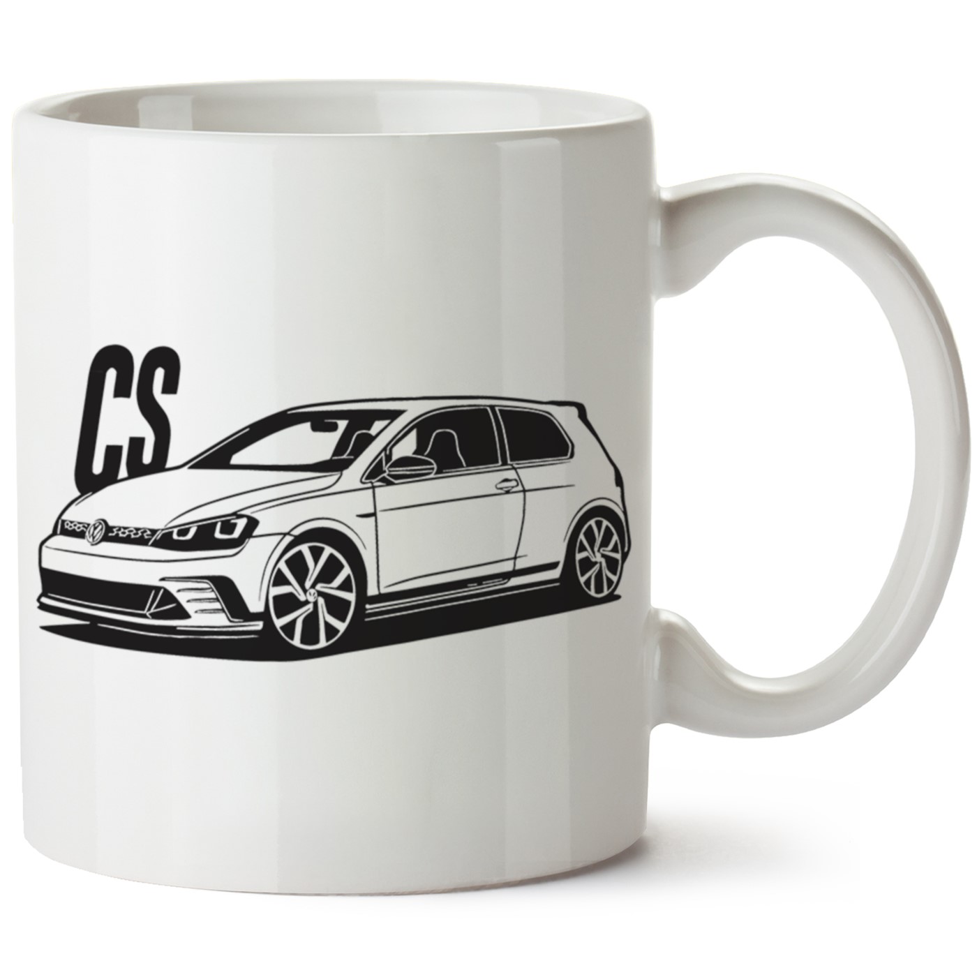 Vw Golf 7 Baskılı Porselen Kupa Bardak