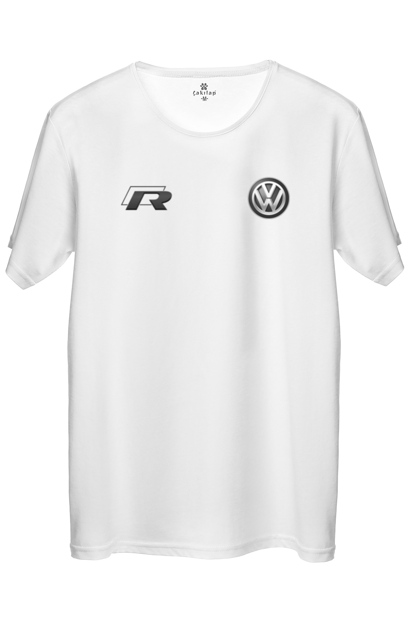Vw R Logo Baskılı Regular Tişört
