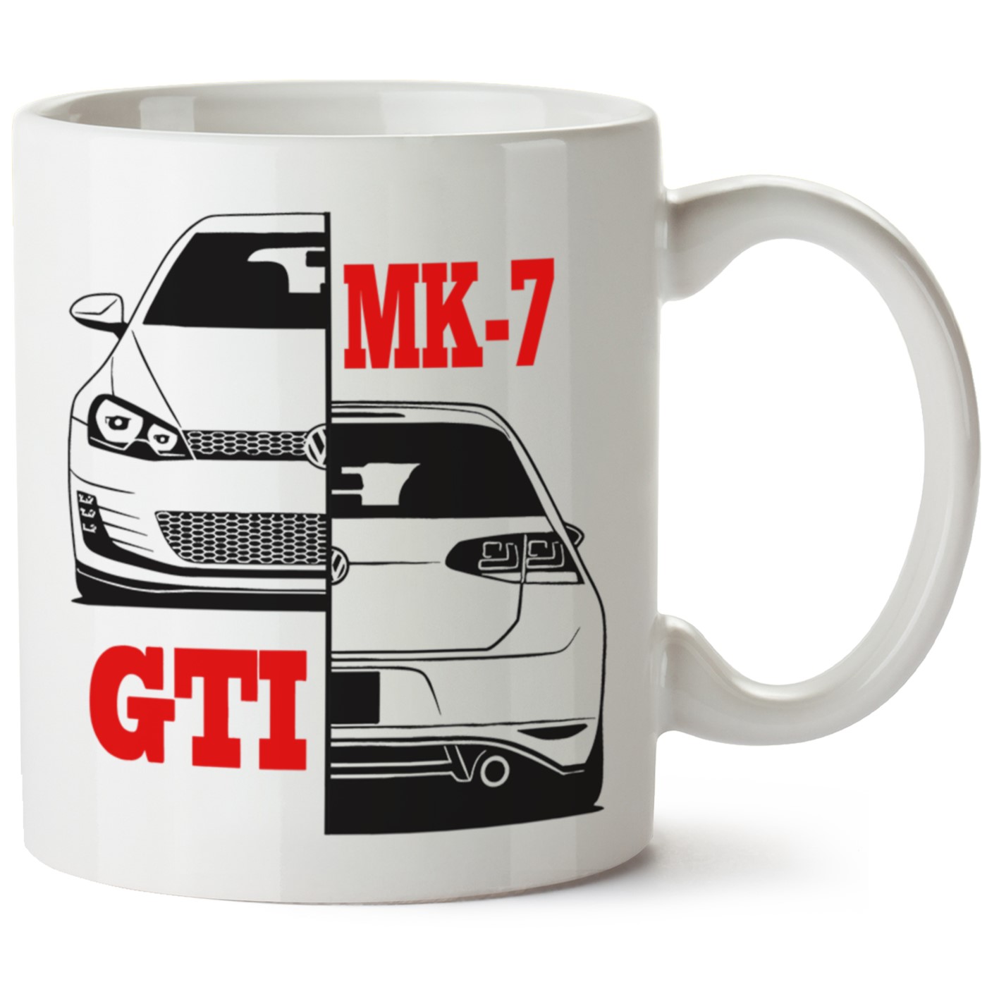 Vw Golf 7 Baskılı Porselen Kupa Bardak