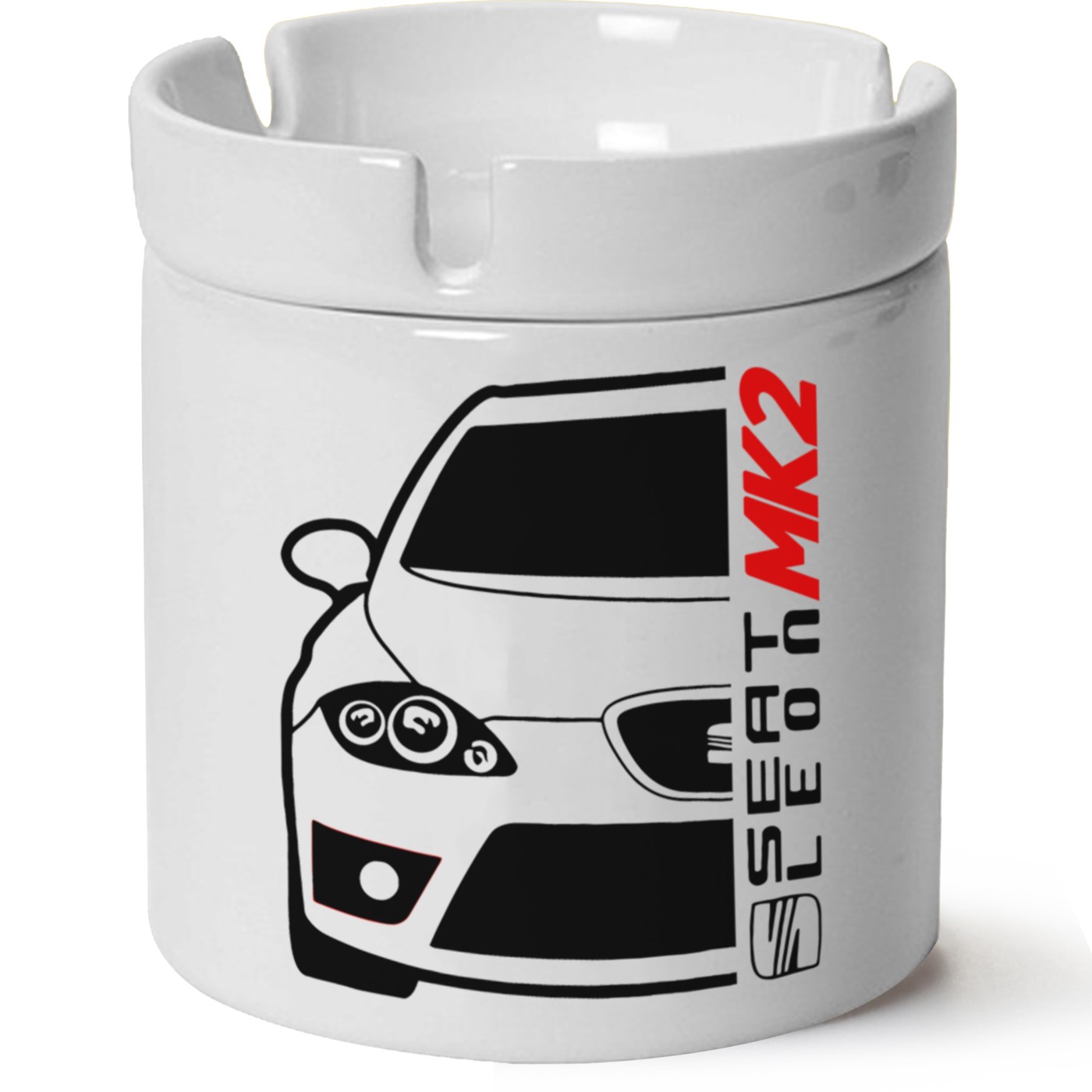 Seat Leon Mk2 Baskılı Porselen At Söndür Küllük