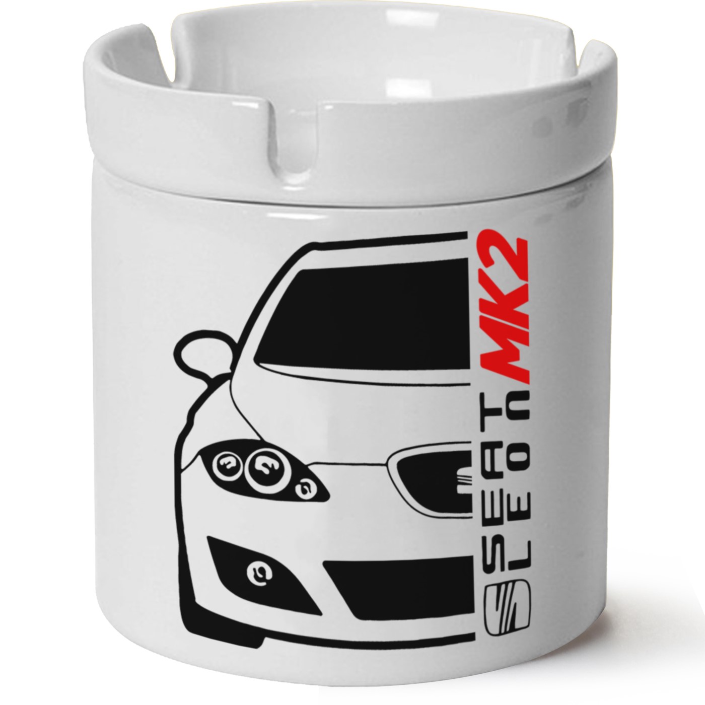 Seat Leon Mk2 Baskılı Porselen At Söndür Küllük