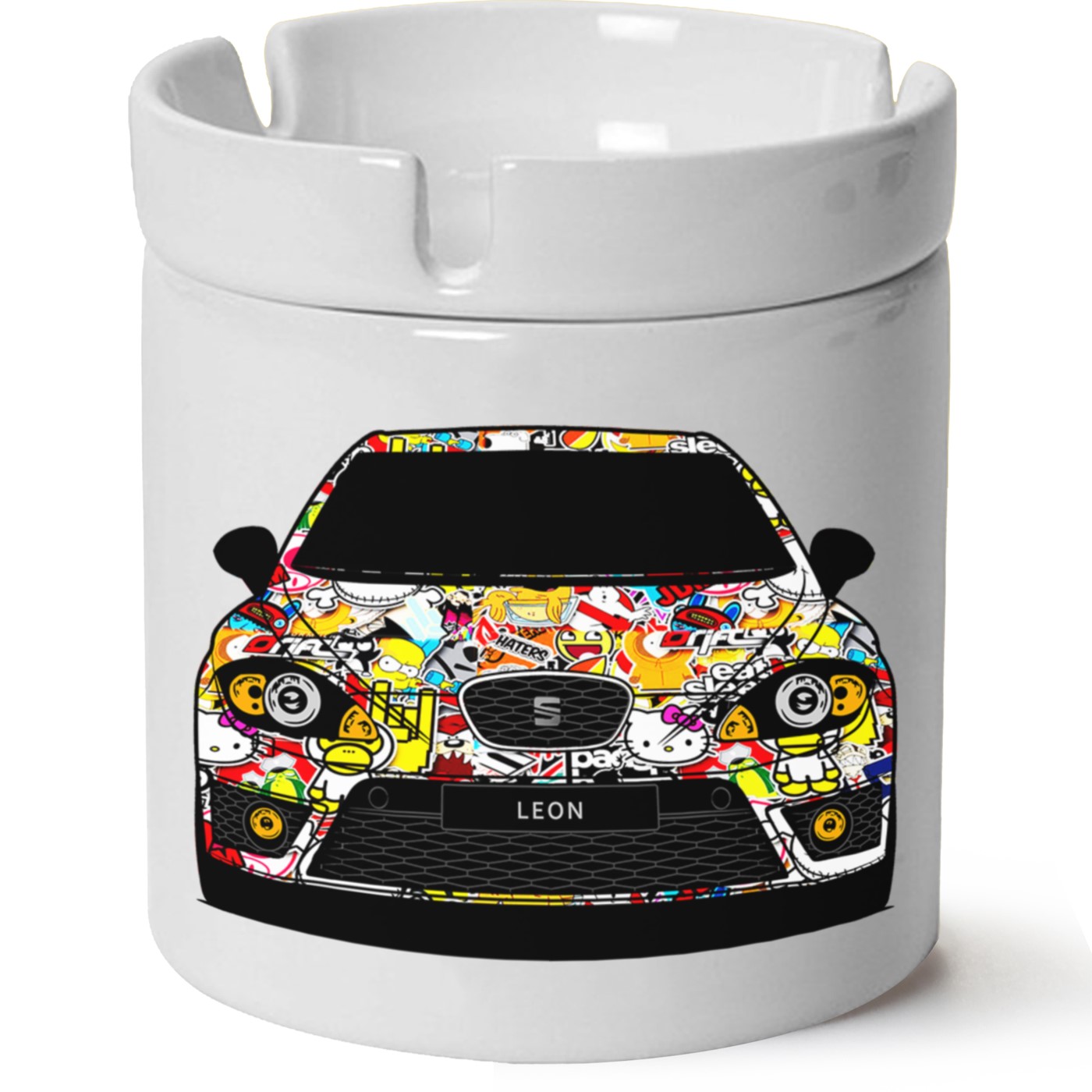 Seat Leon Mk2 Baskılı Porselen At Söndür Küllük