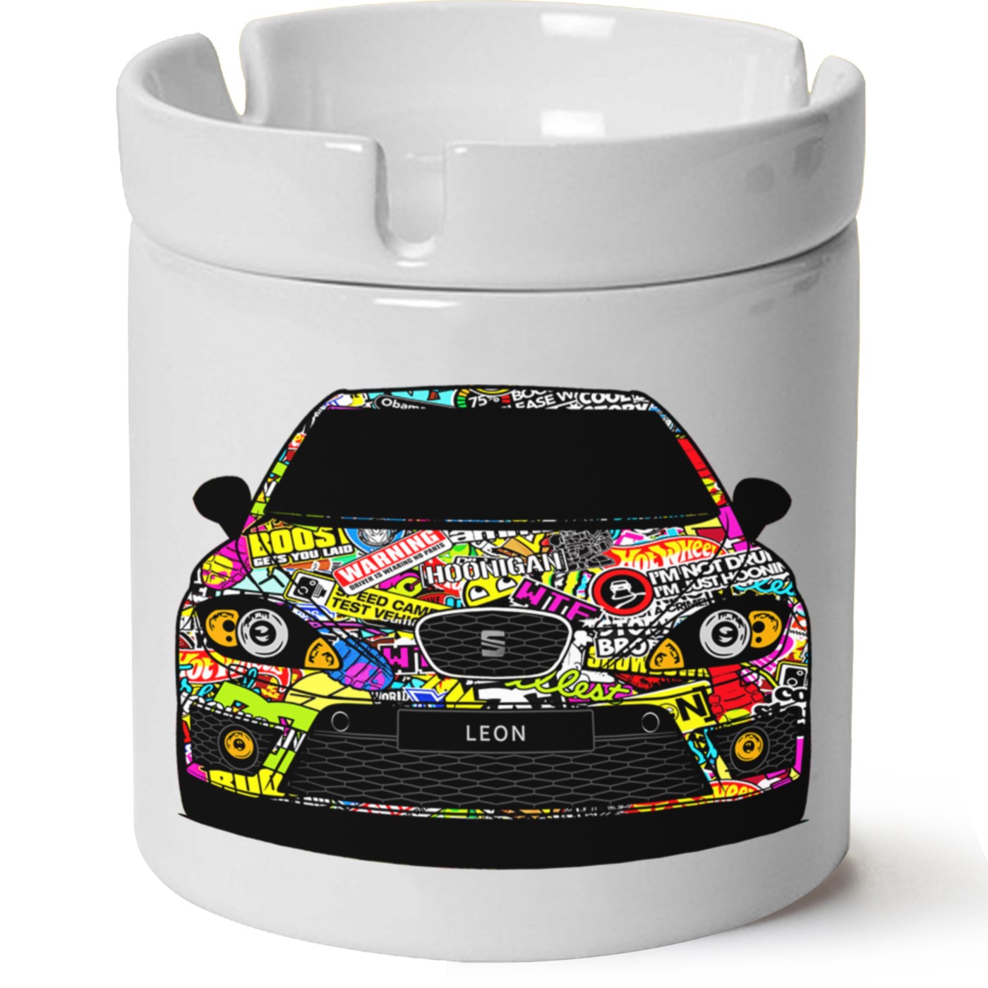 Seat Leon Mk2 Baskılı Porselen At Söndür Küllük