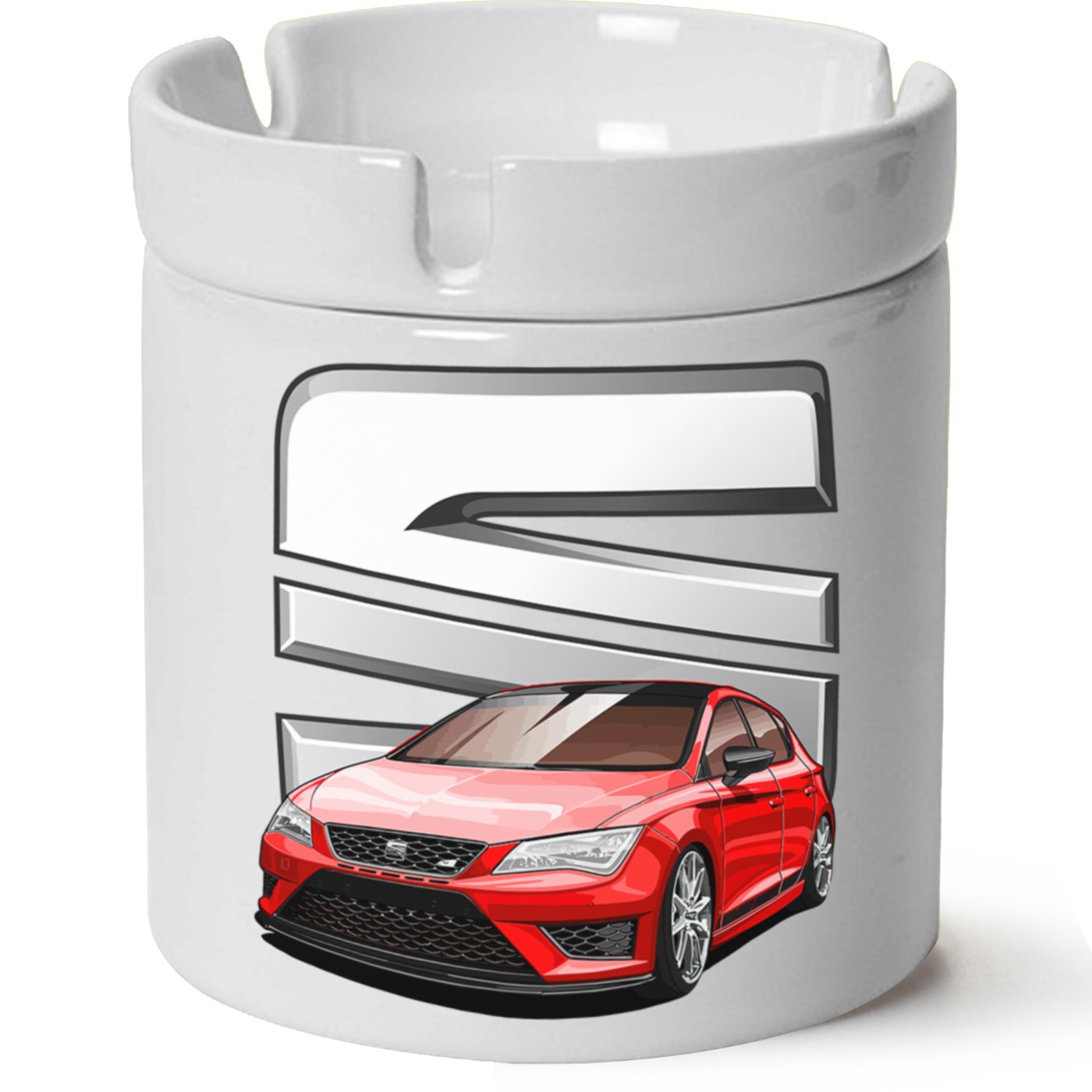 Seat Leon Mk3 Baskılı Porselen At Söndür Küllük