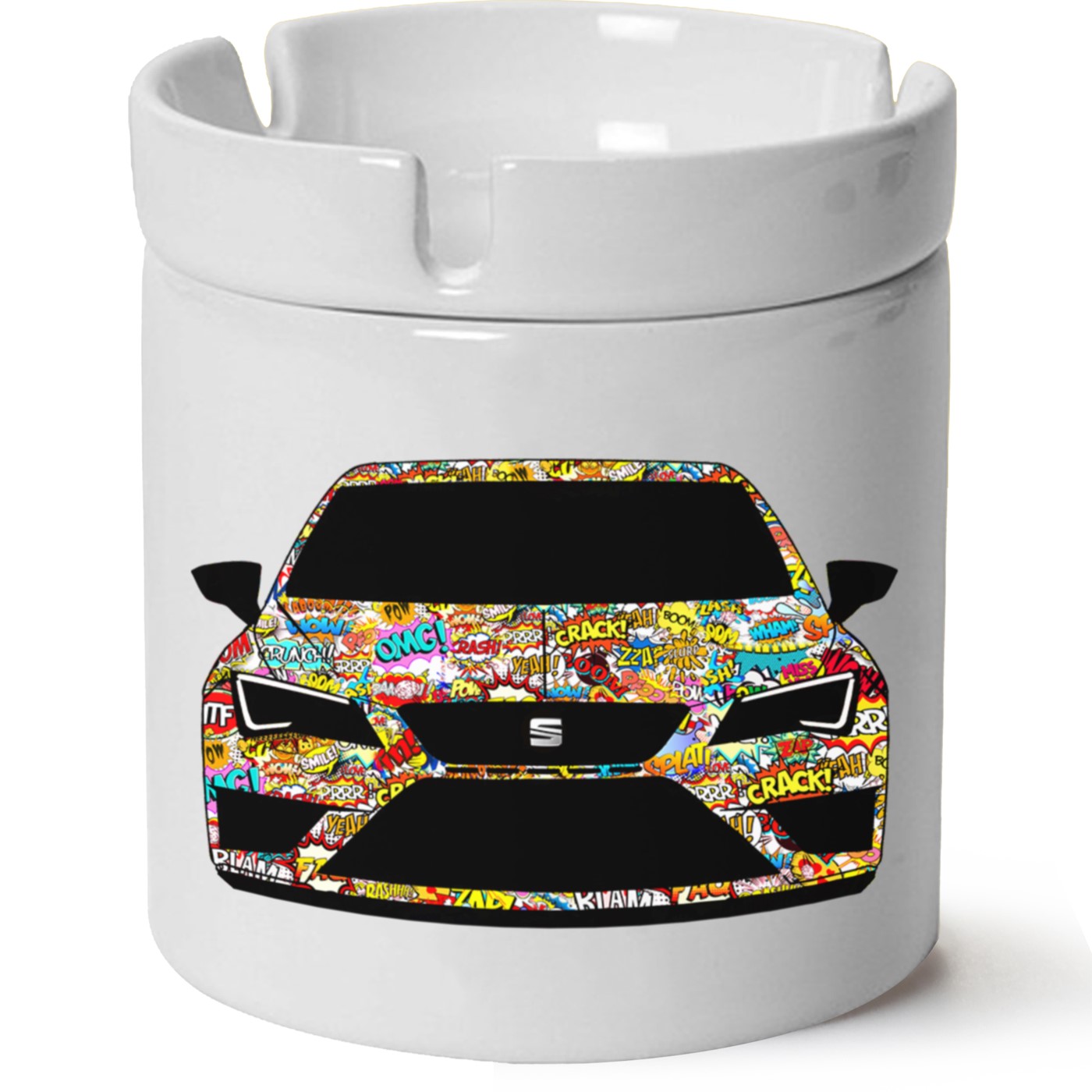 Seat Leon Mk3 Baskılı Porselen At Söndür Küllük