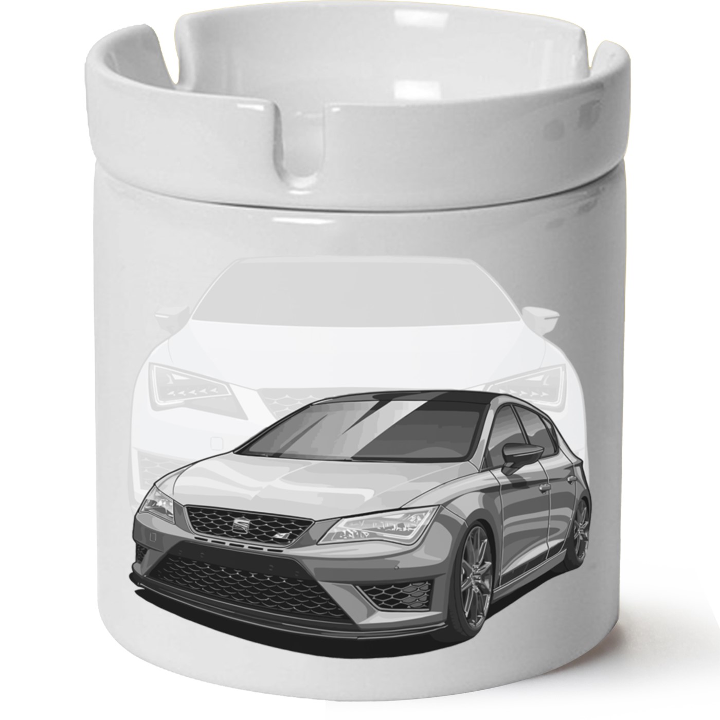 Seat Leon Mk3 Baskılı Porselen At Söndür Küllük