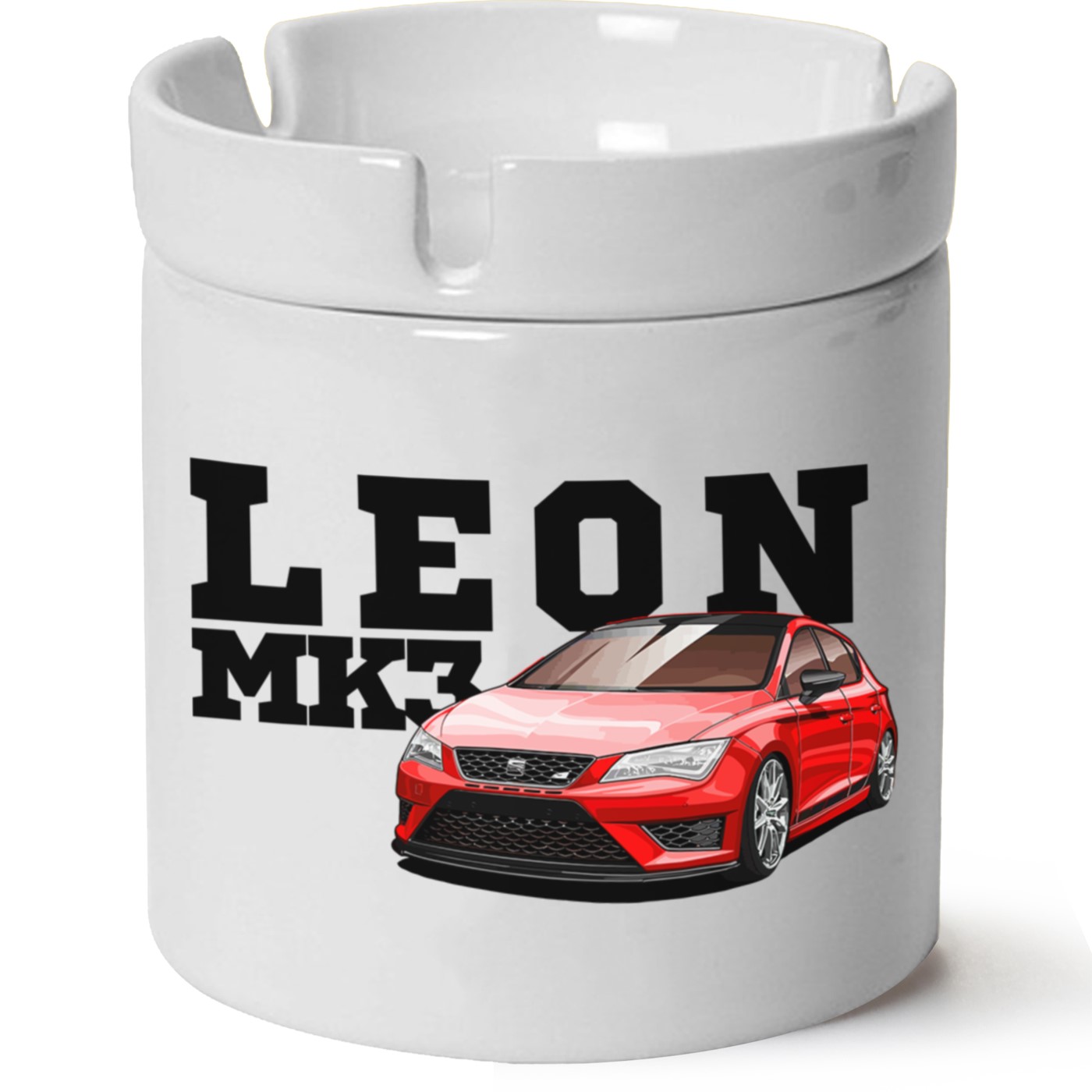 Seat Leon Mk3 Baskılı Porselen At Söndür Küllük