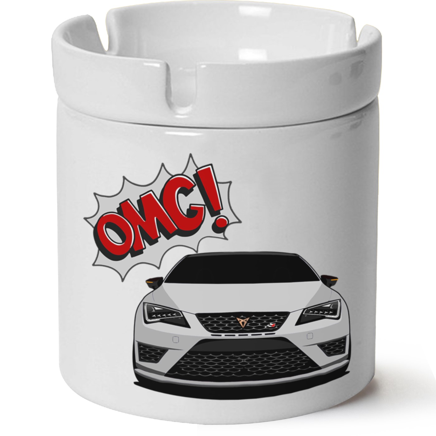 Seat Leon Mk3 Baskılı Porselen At Söndür Küllük