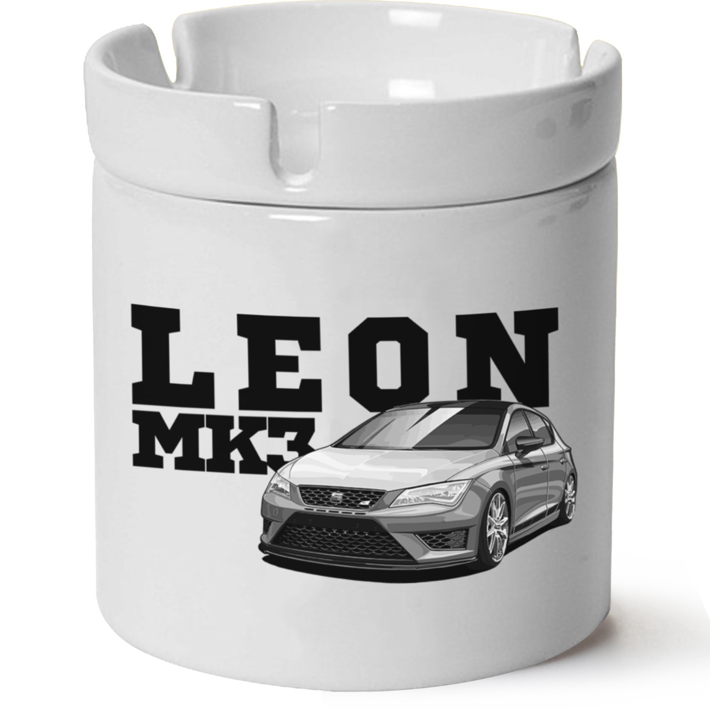 Seat Leon Mk3 Baskılı Porselen At Söndür Küllük