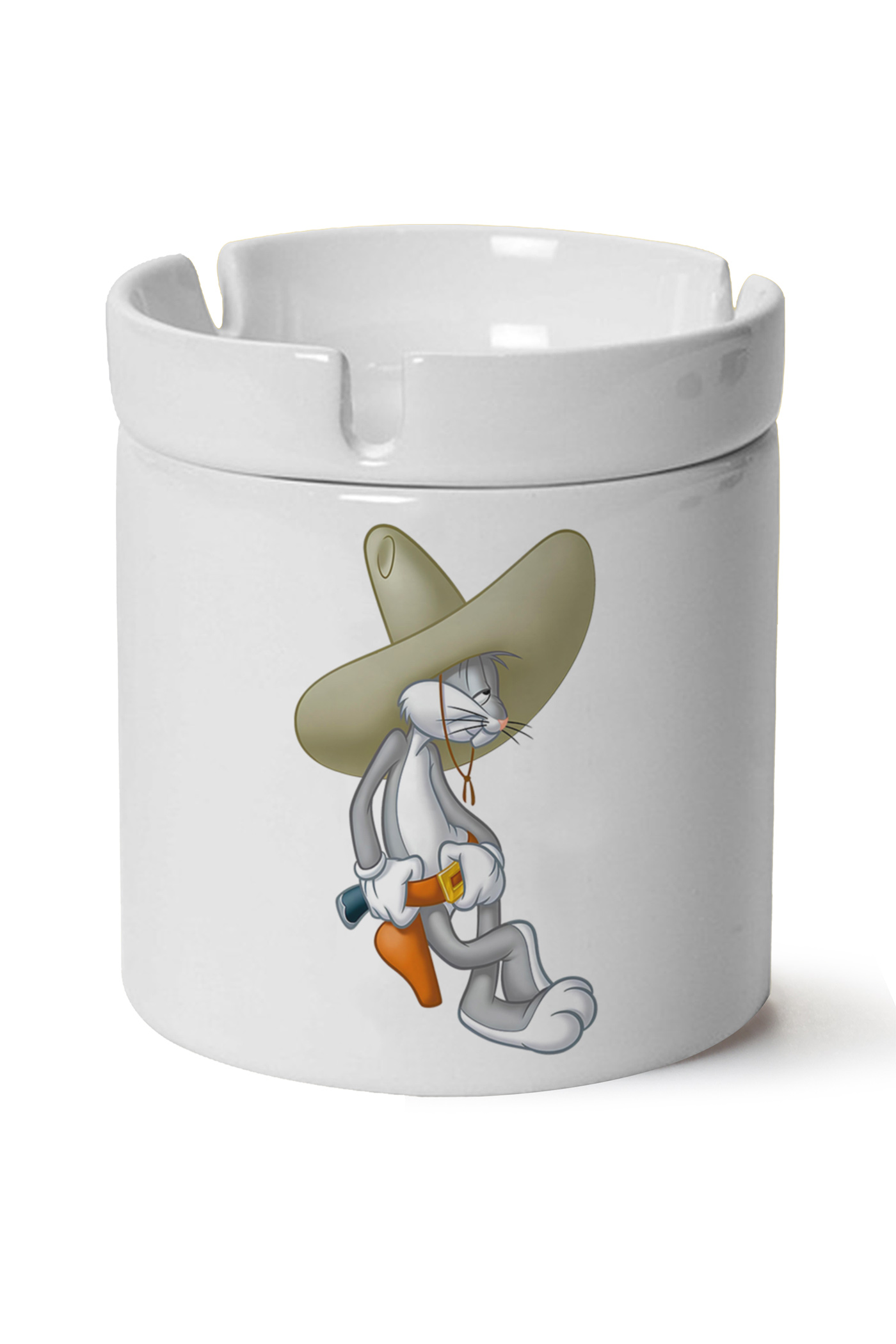 Bugs Bunny Baskılı Porselen At Söndür Küllük