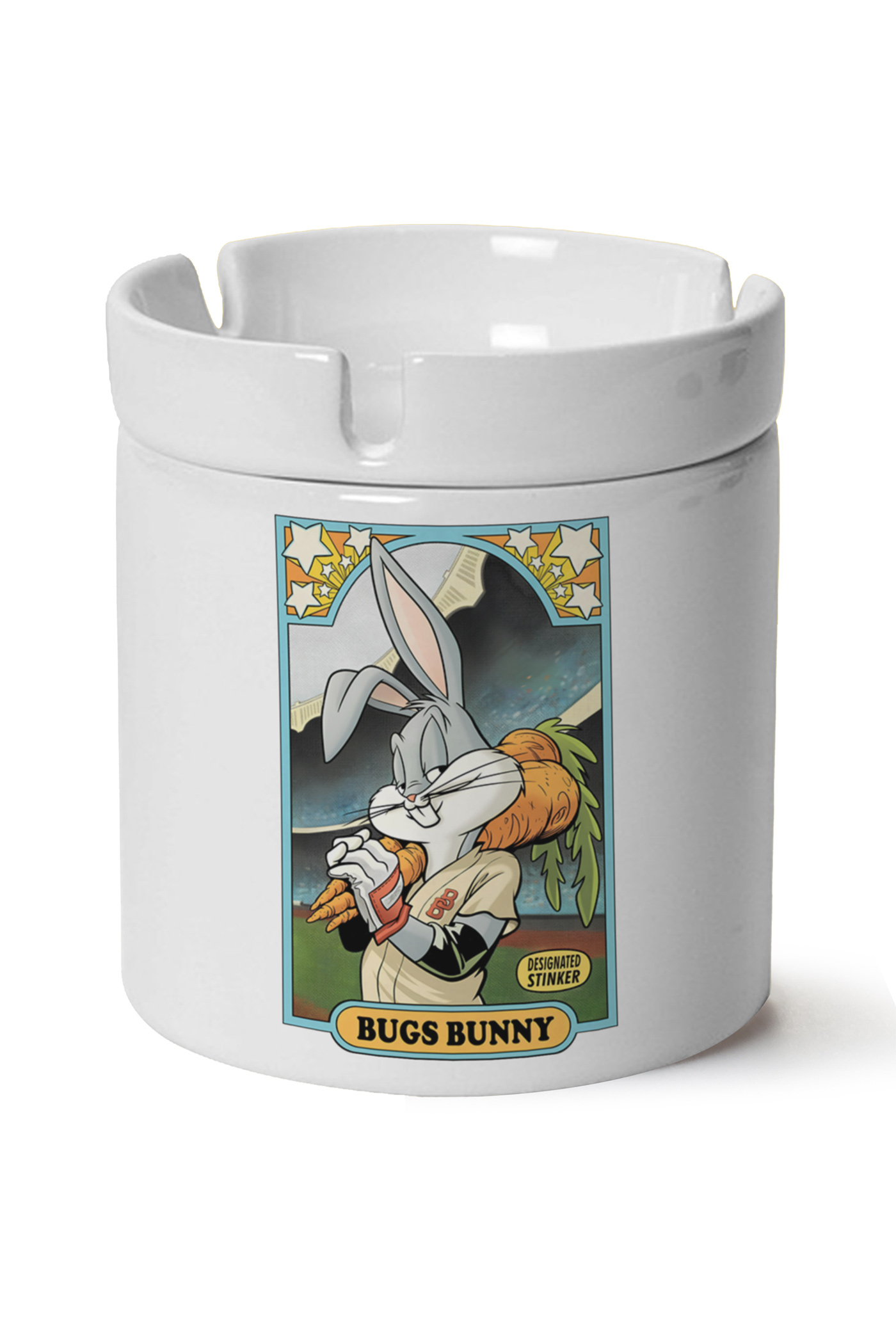 Bugs Bunny Baskılı Porselen At Söndür Küllük