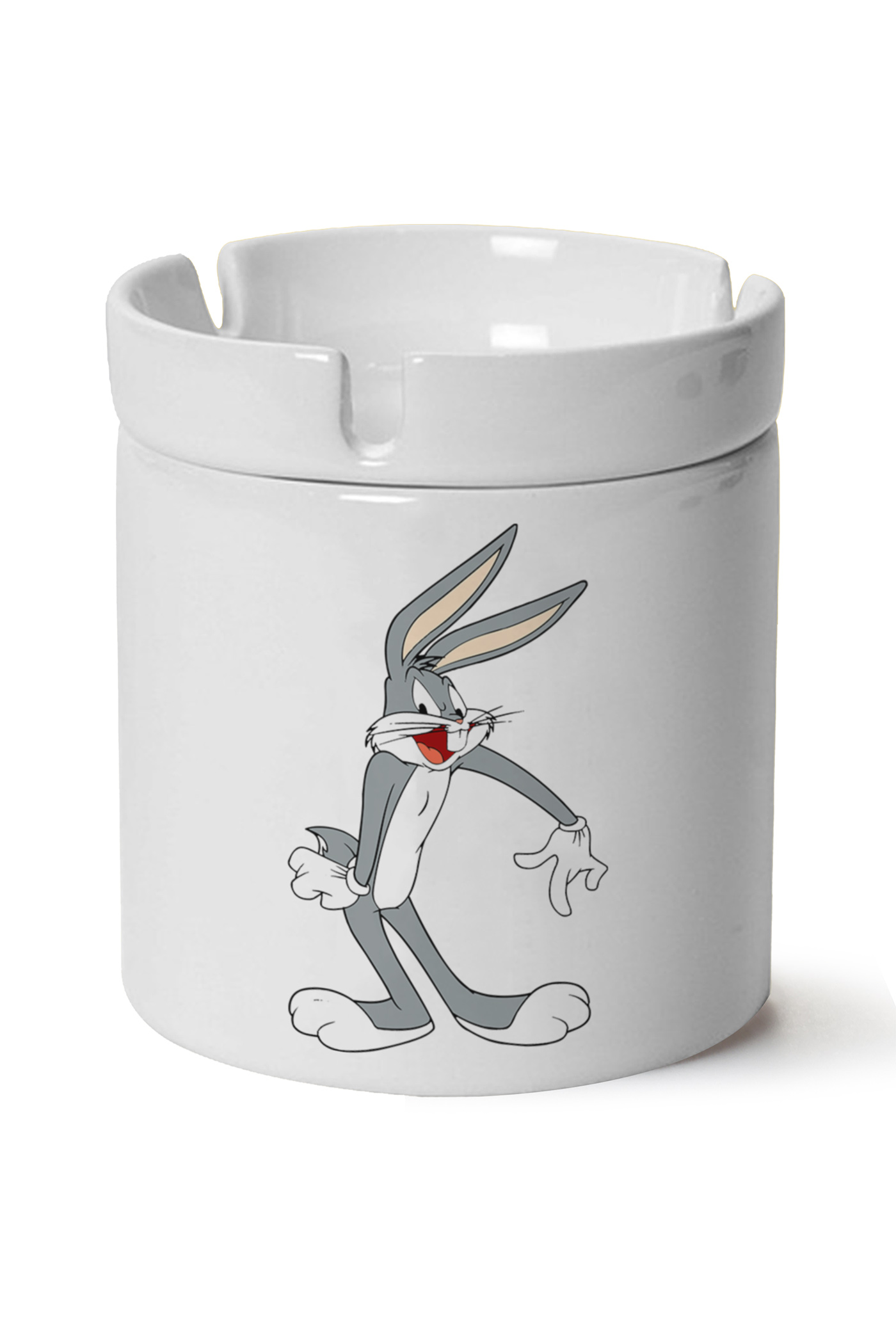 Bugs Bunny Baskılı Porselen At Söndür Küllük