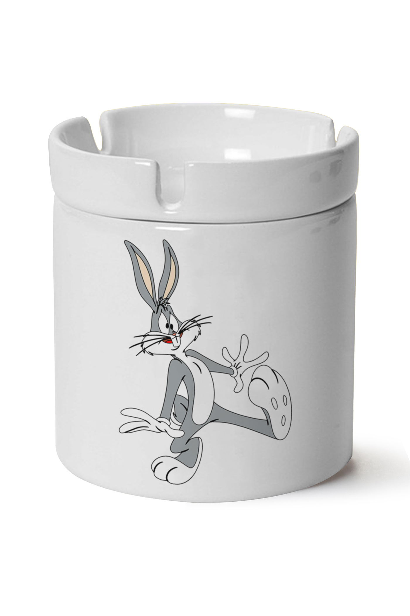 Bugs Bunny Baskılı Porselen At Söndür Küllük