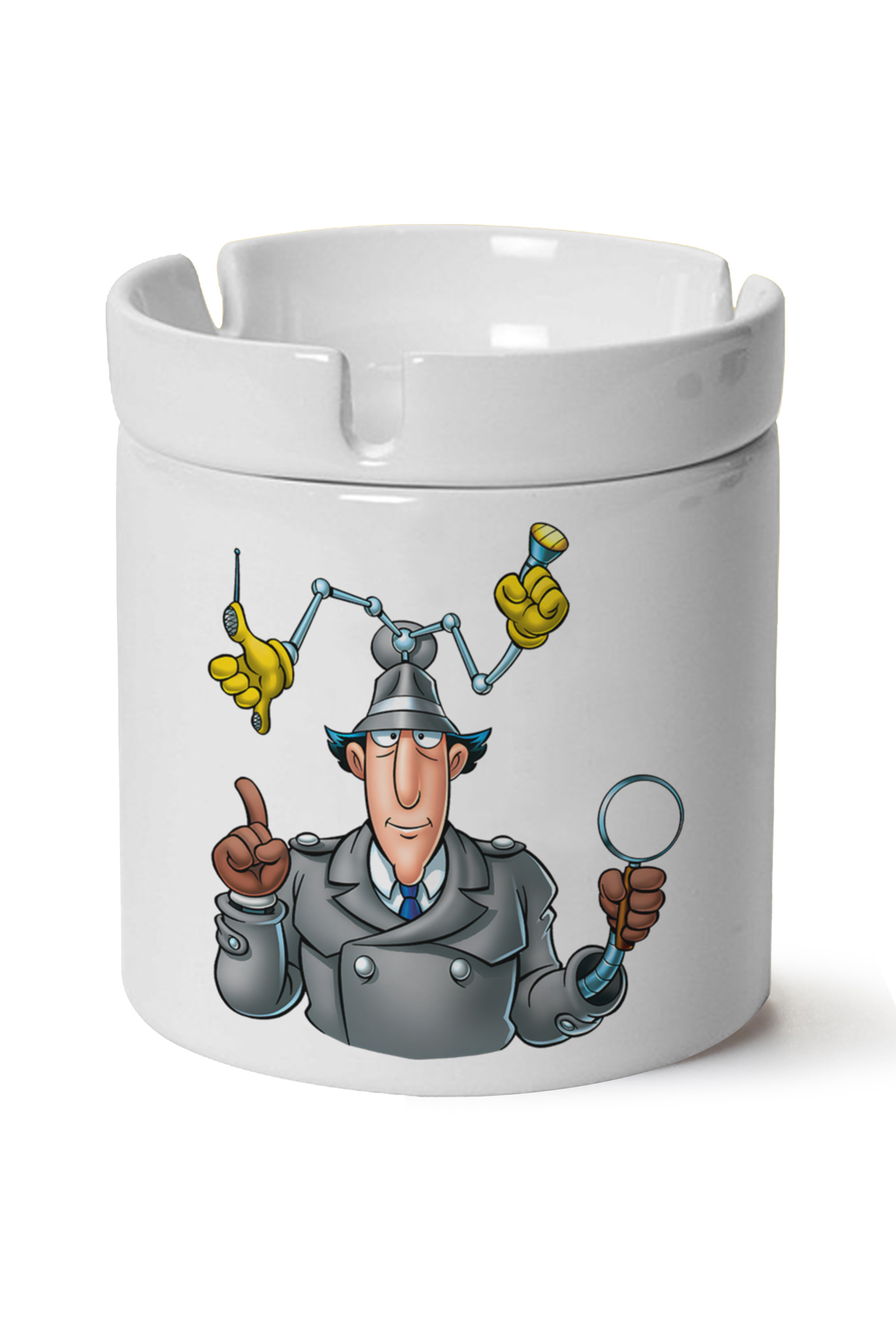 Dedektif Gatget Baskılı Porselen At Söndür Küllük