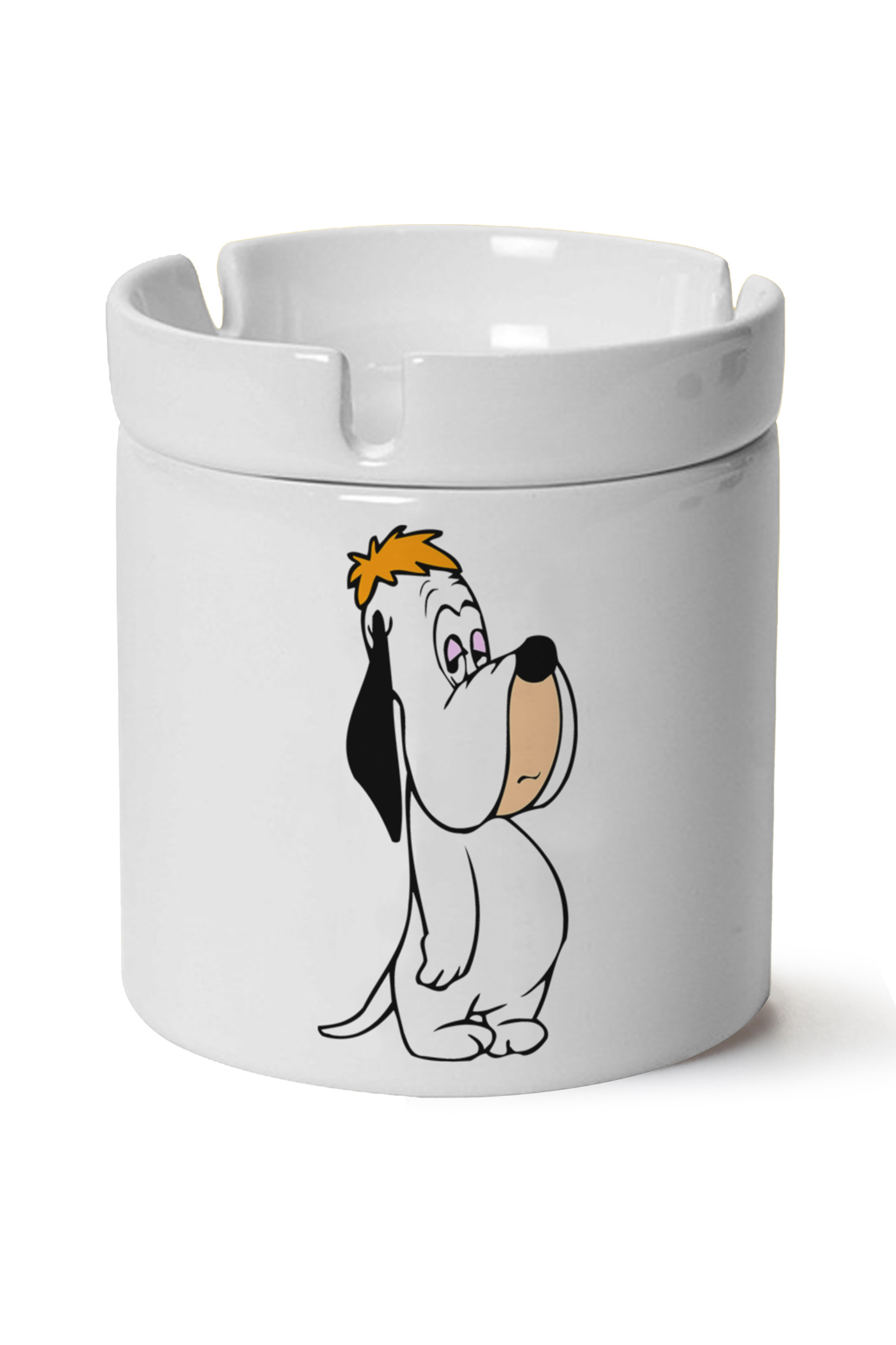 Droopy Baskılı Porselen At Söndür Küllük