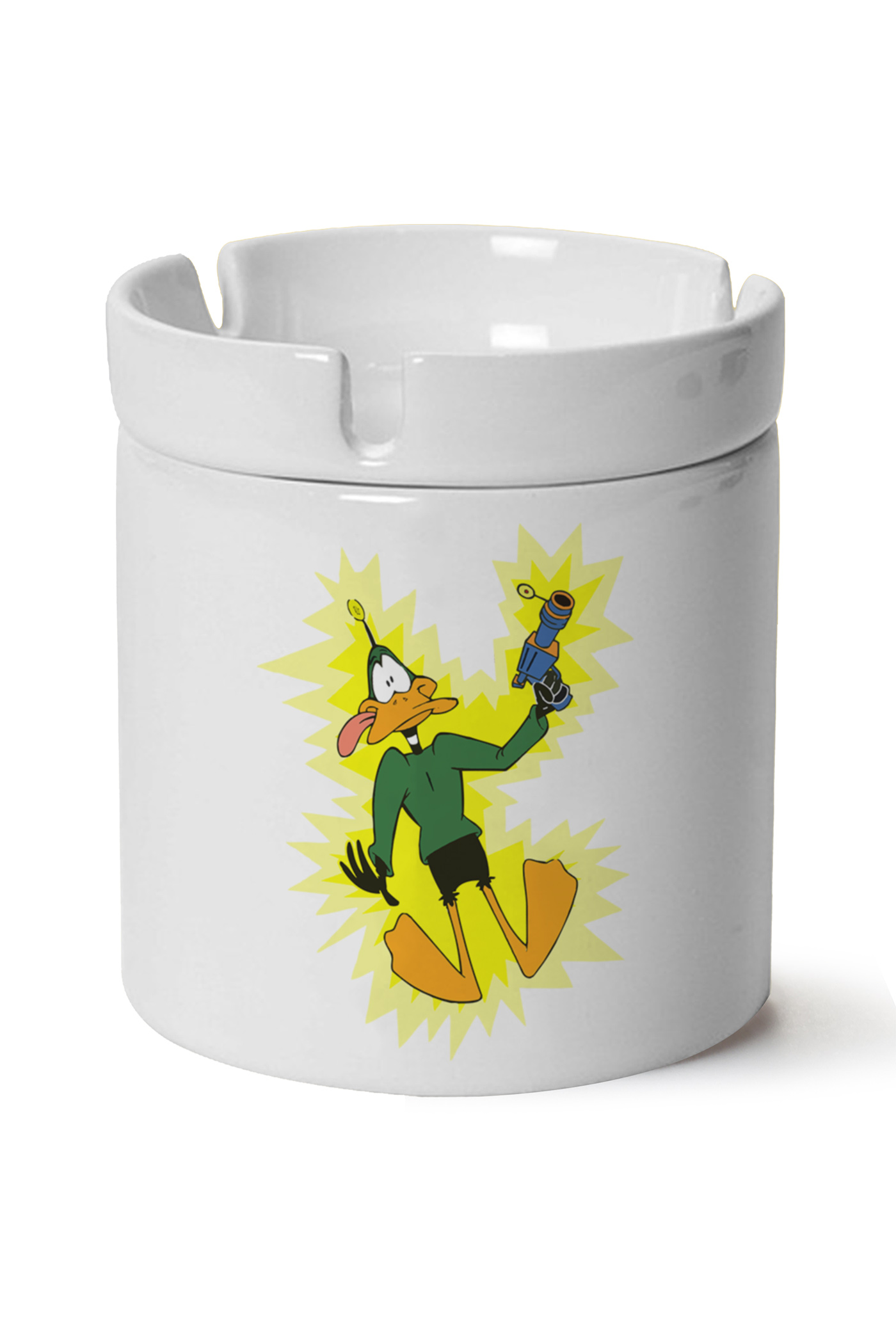 Duck Dodgers Baskılı Porselen At Söndür Küllük