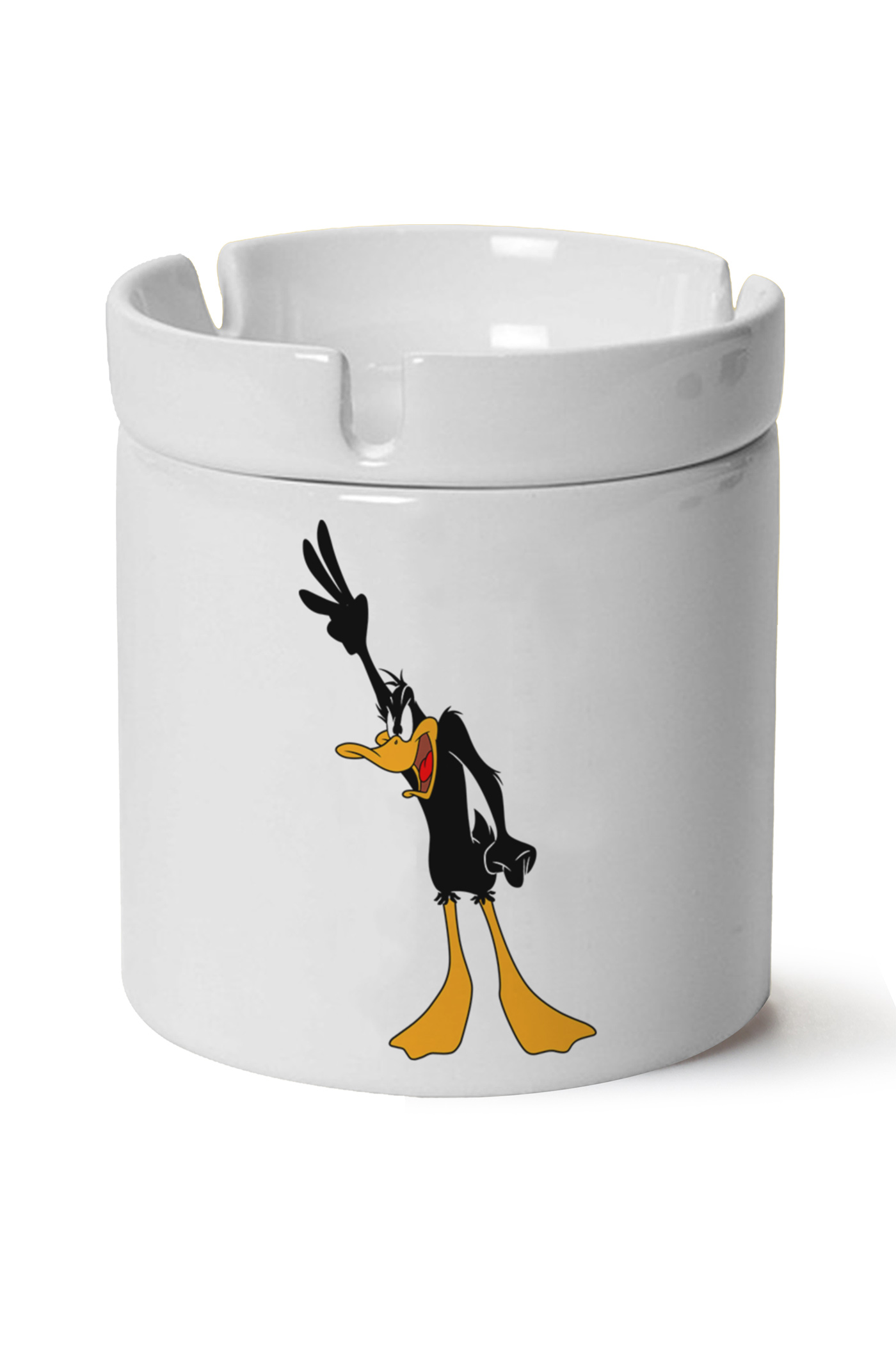 Daffy Duck Baskılı Porselen At Söndür Küllük