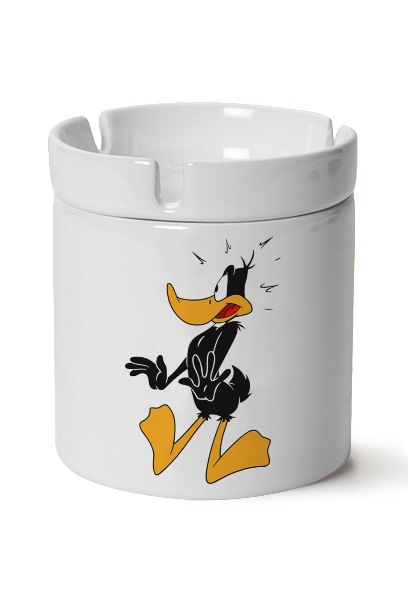 Daffy Duck Baskılı Porselen At Söndür Küllük