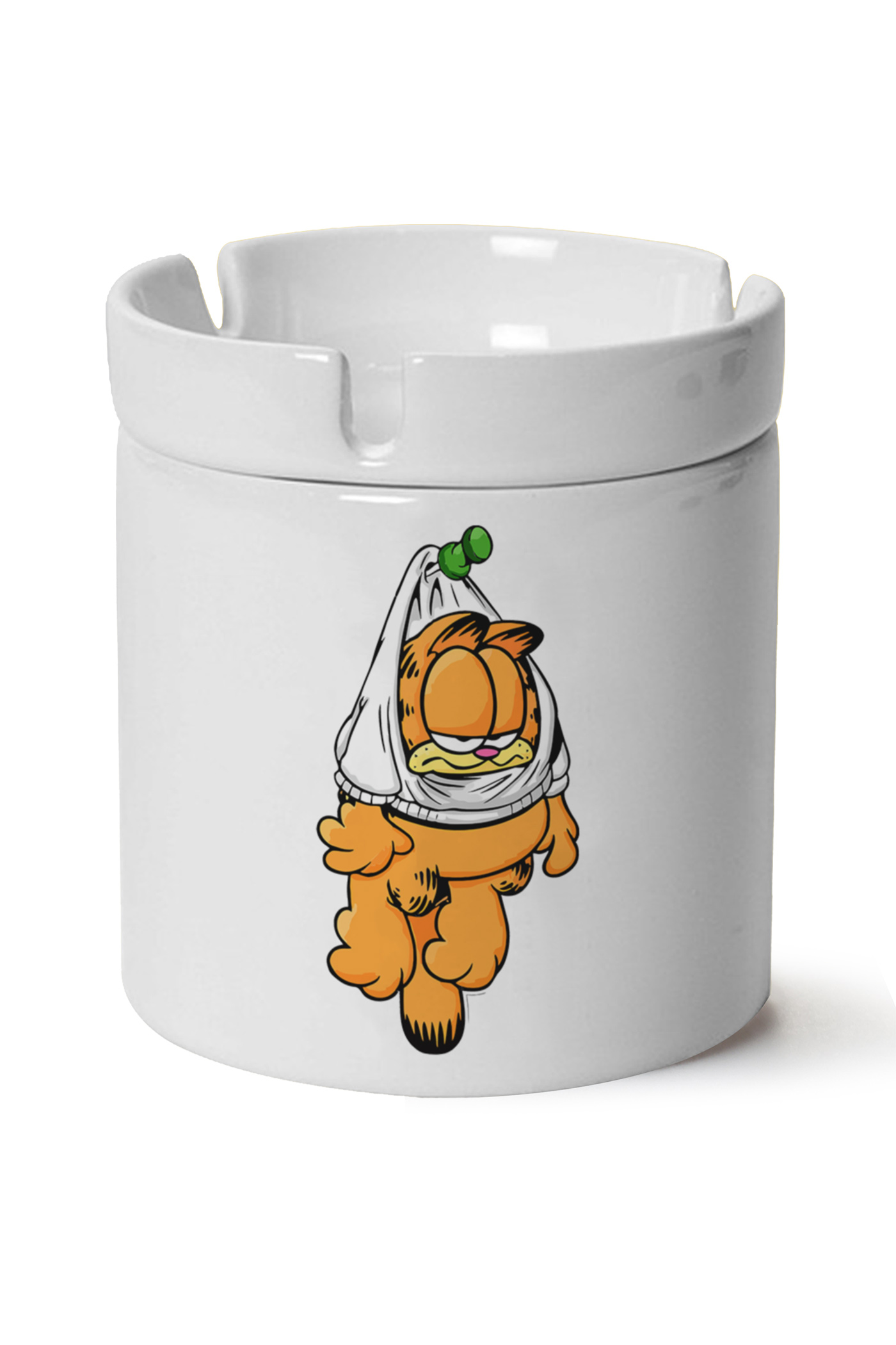 Garfield Baskılı Porselen At Söndür Küllük