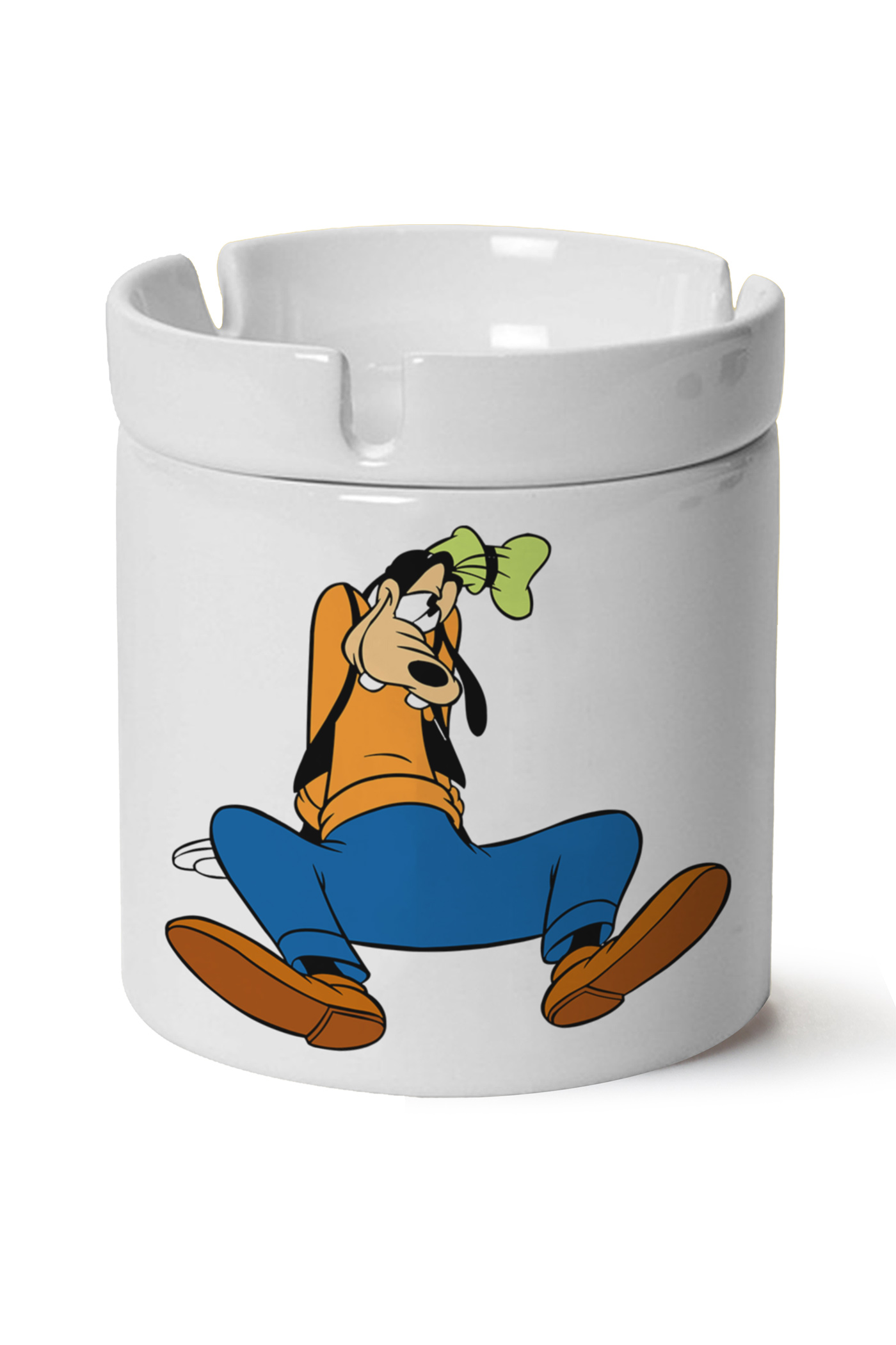 Goofy Baskılı Porselen At Söndür Küllük