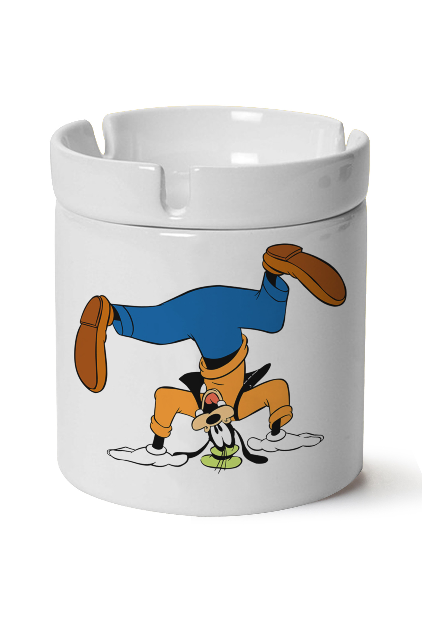 Goofy Baskılı Porselen At Söndür Küllük