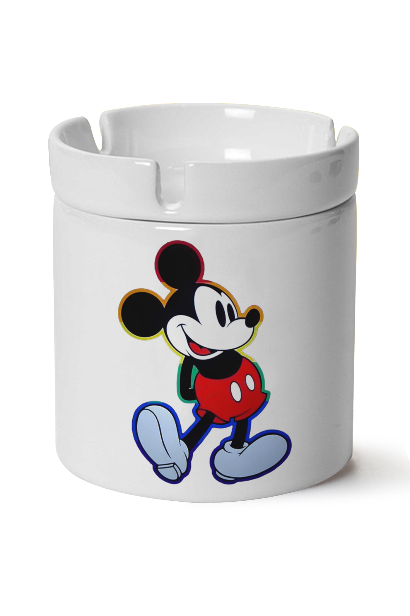 Mickey Mouse Baskılı Porselen At Söndür Küllük