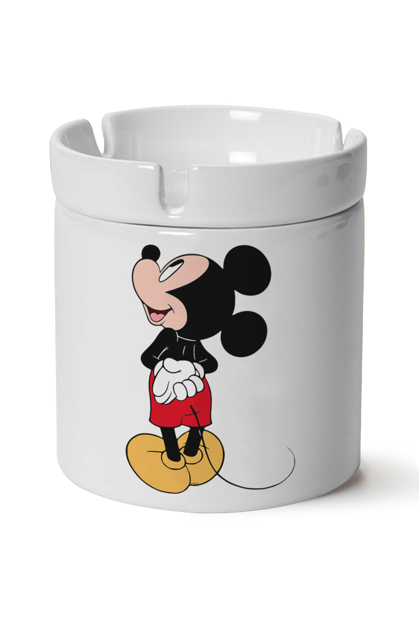 Mickey Mouse Baskılı Porselen At Söndür Küllük