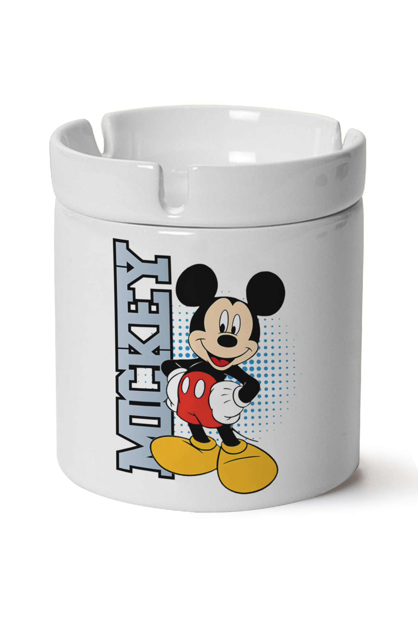 Mickey Mouse Baskılı Porselen At Söndür Küllük