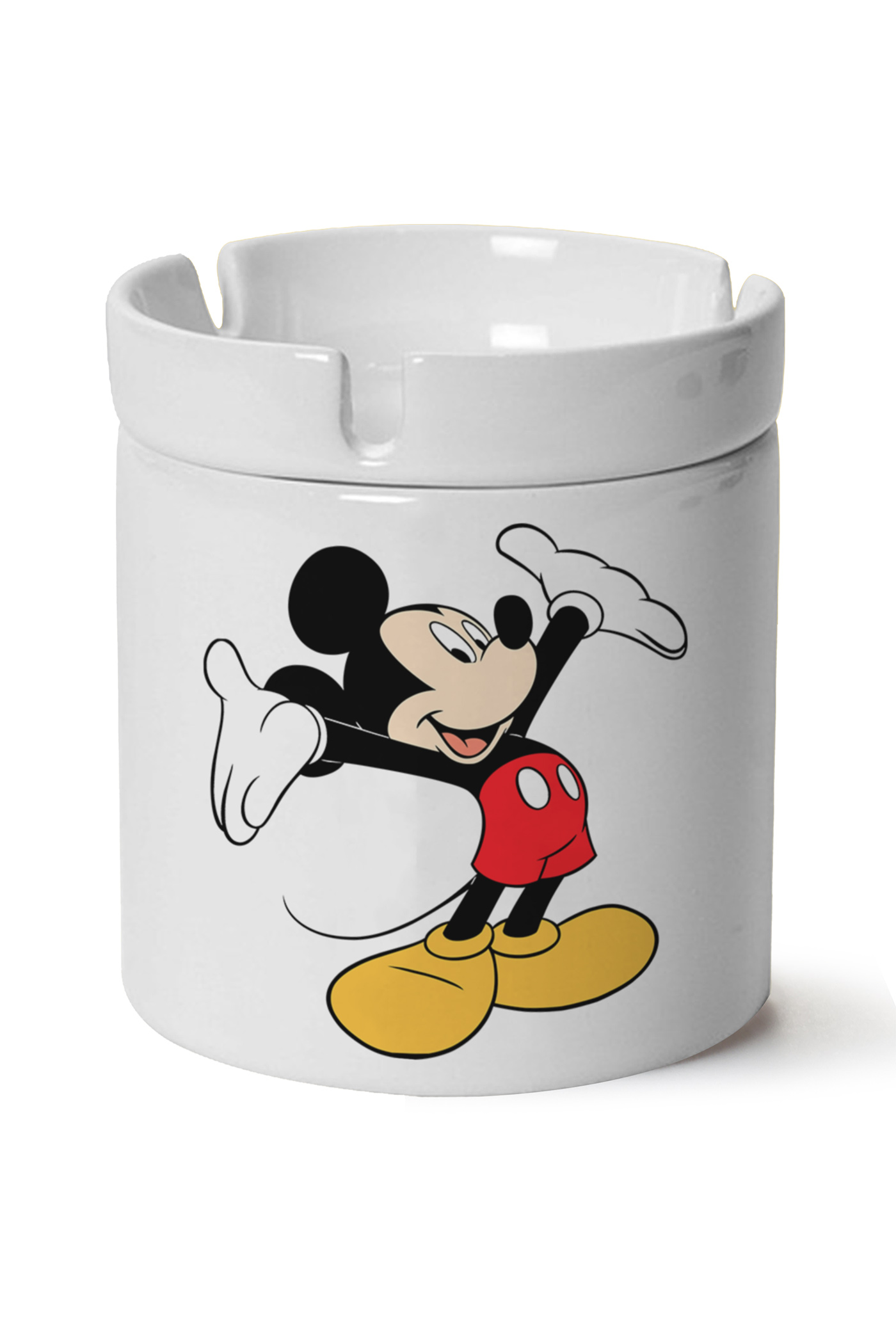 Mickey Mouse Baskılı Porselen At Söndür Küllük