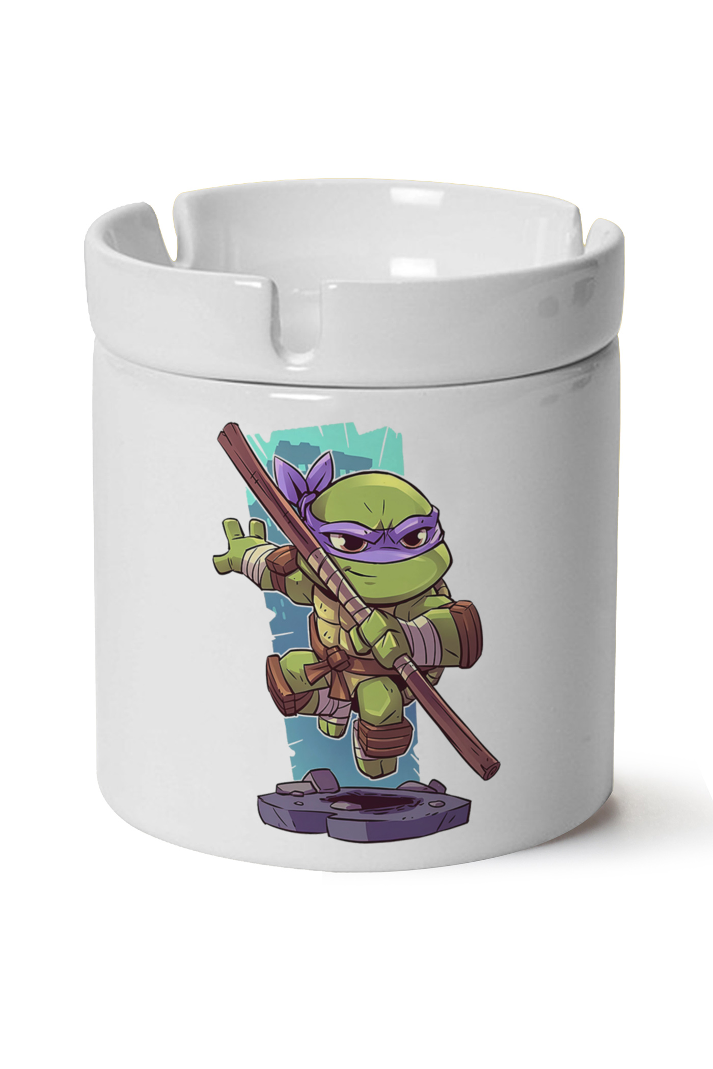 Ninja Kaplumbagalar Donatello Baskılı Porselen At Söndür Küllük