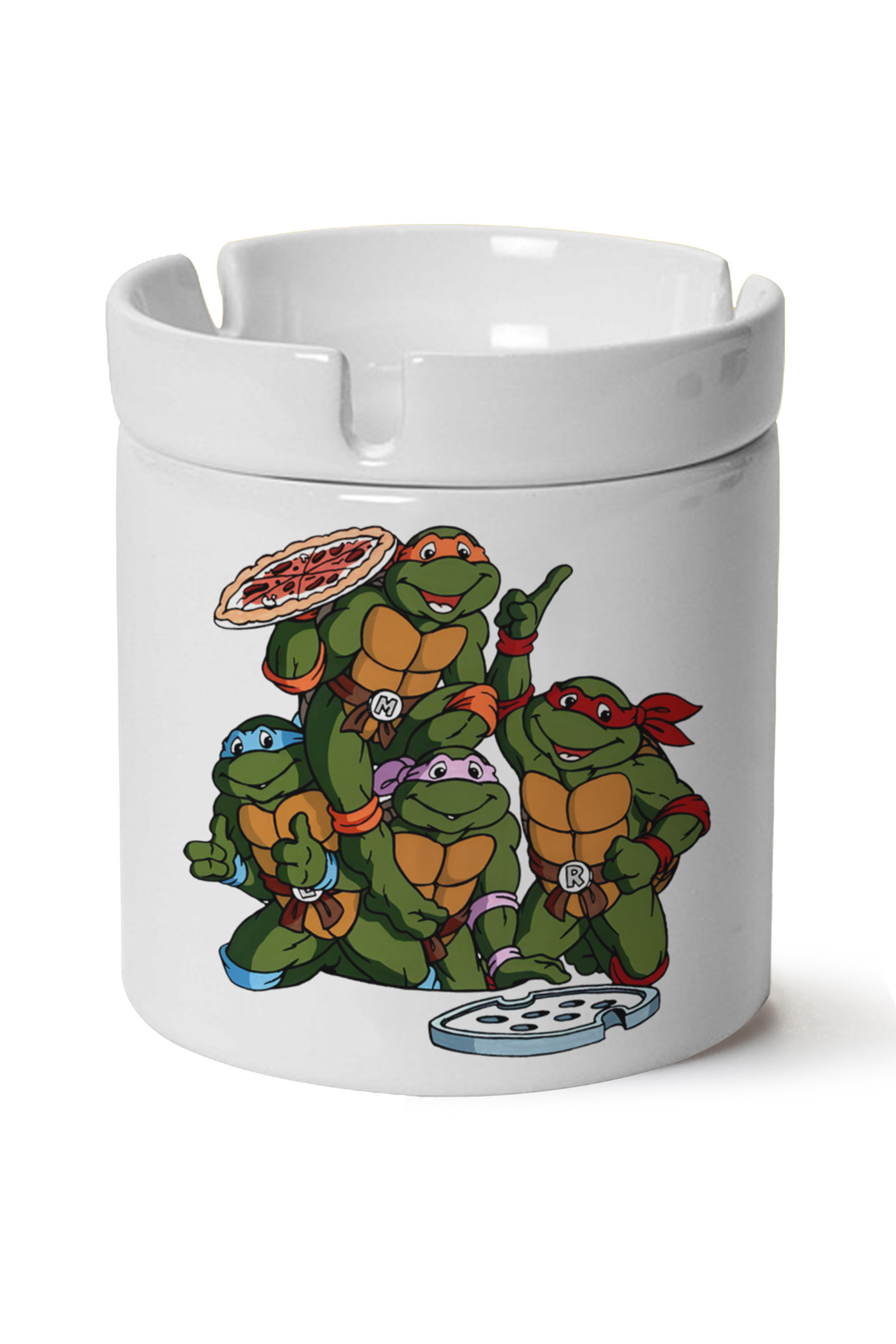 Ninja Kaplumbagalar Baskılı Porselen At Söndür Küllük