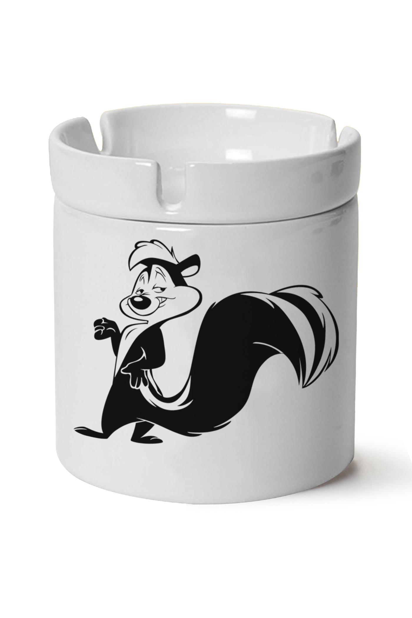 Pepe Le Pew Baskılı Porselen At Söndür Küllük