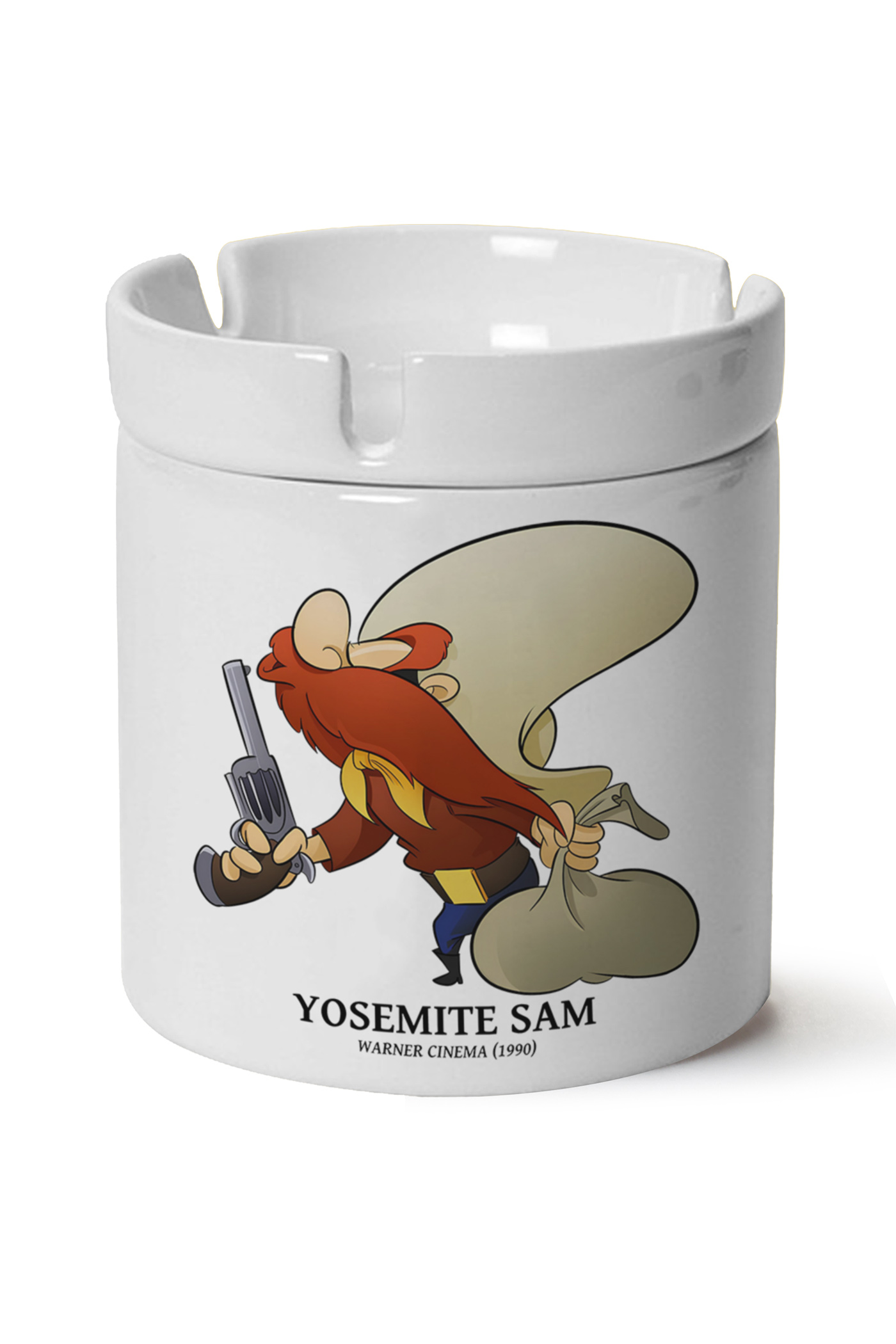 Yosemite Sam Baskılı Porselen At Söndür Küllük