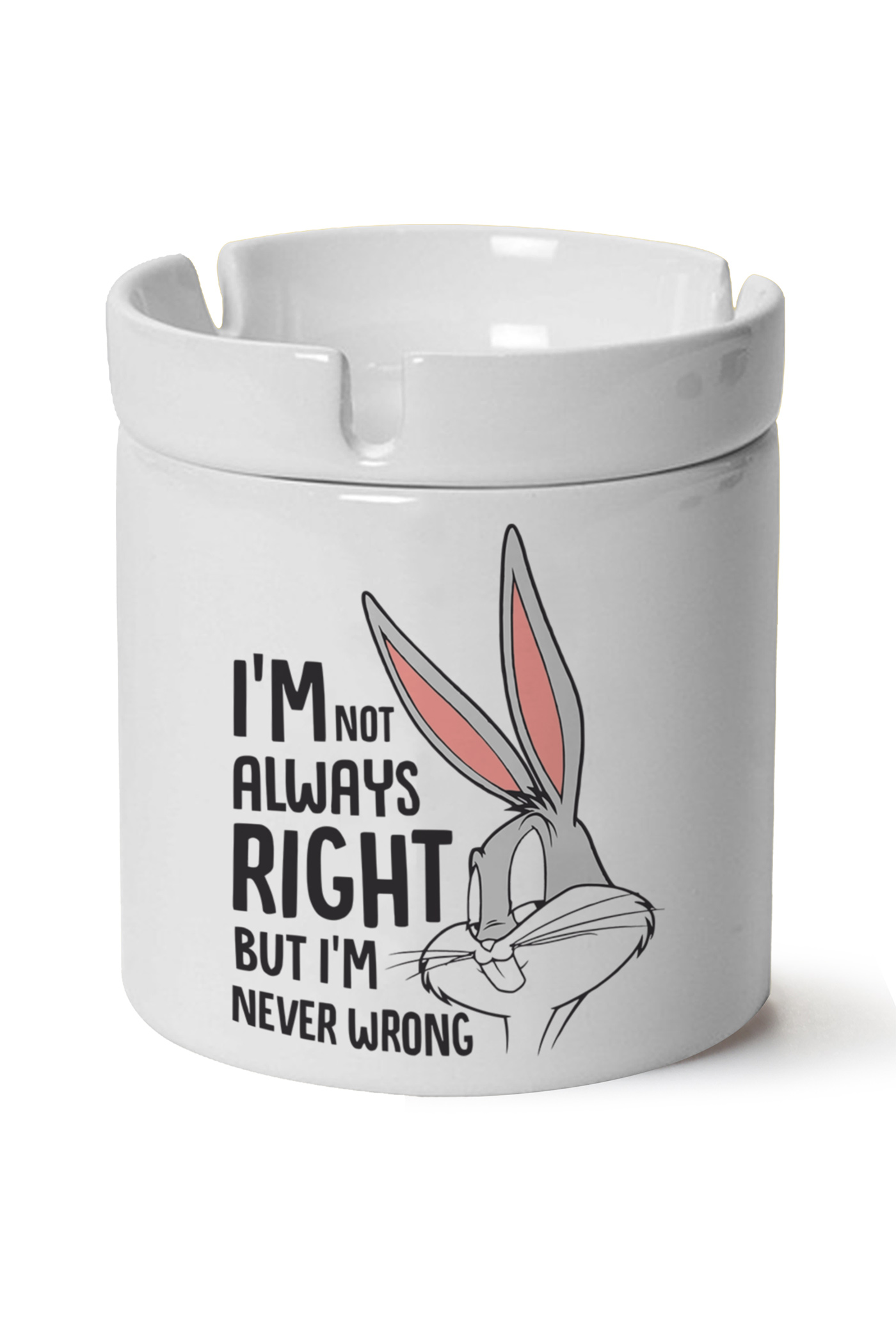 Bugs Bunny Baskılı Porselen At Söndür Küllük