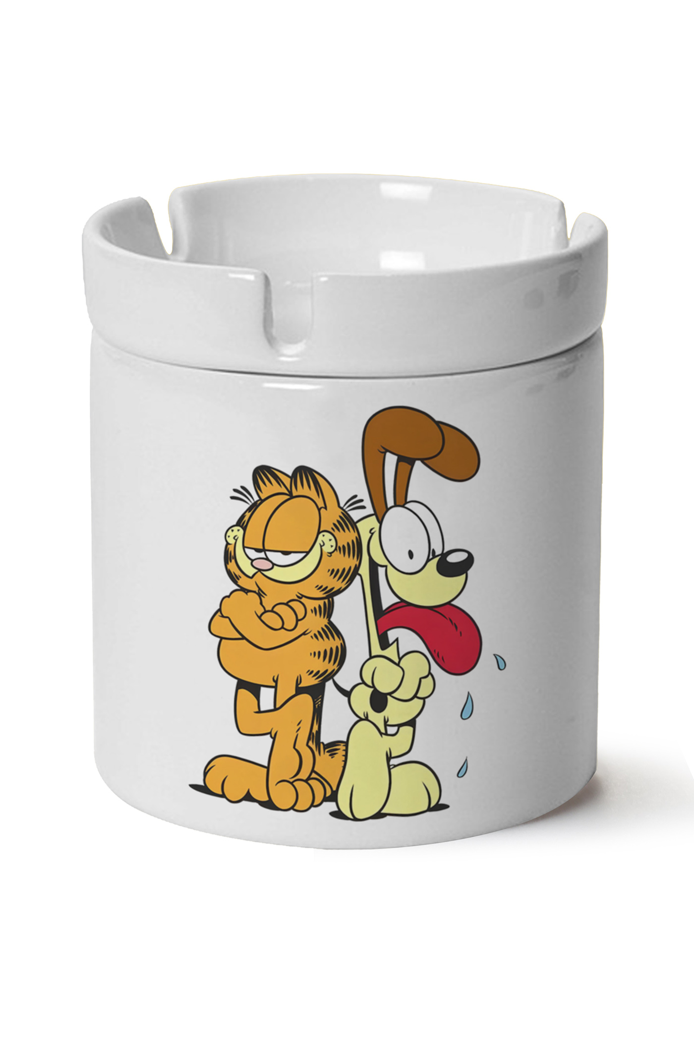 Garfield Baskılı Porselen At Söndür Küllük