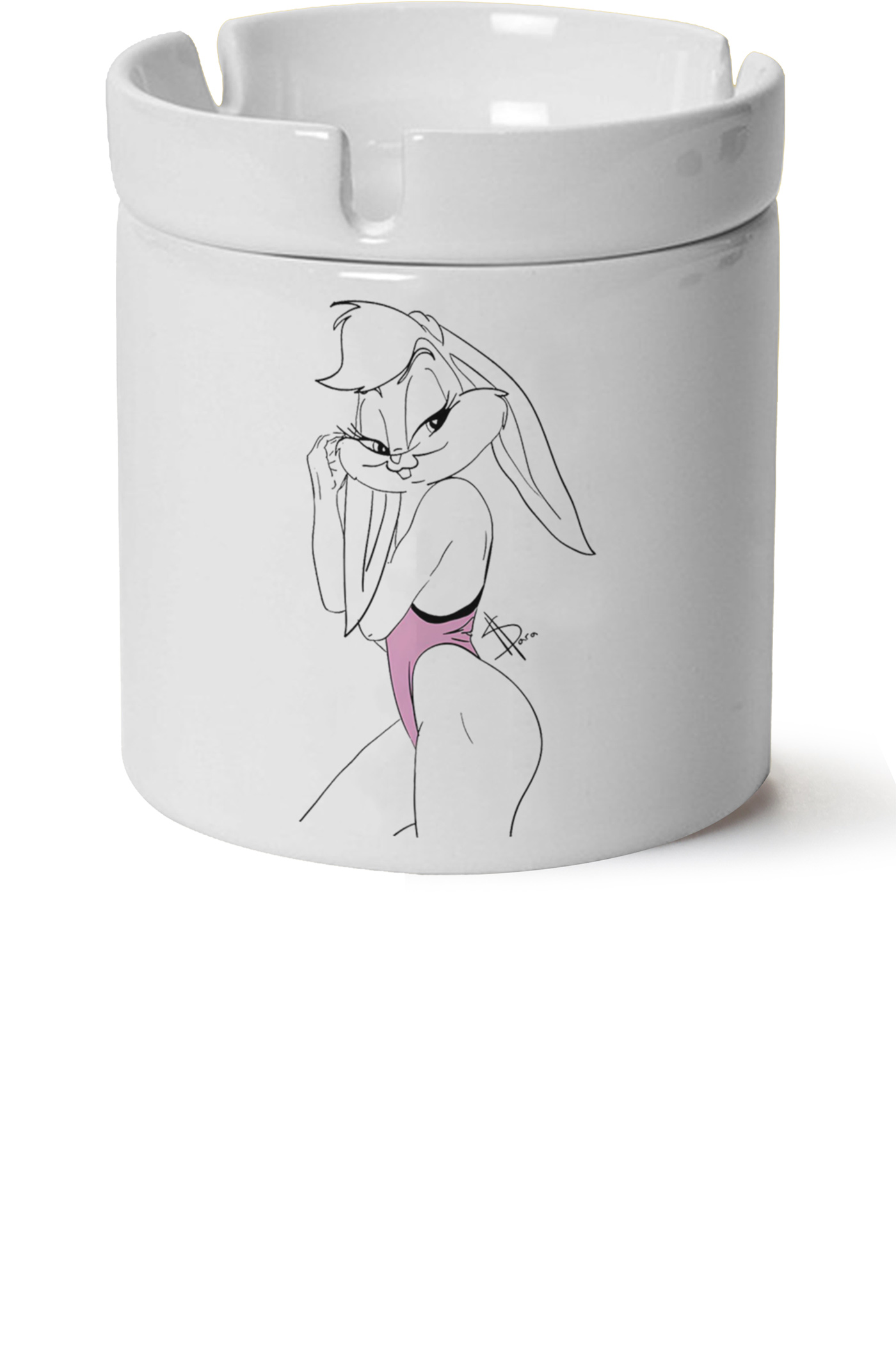 Lola Buny Baskılı Porselen At Söndür Küllük