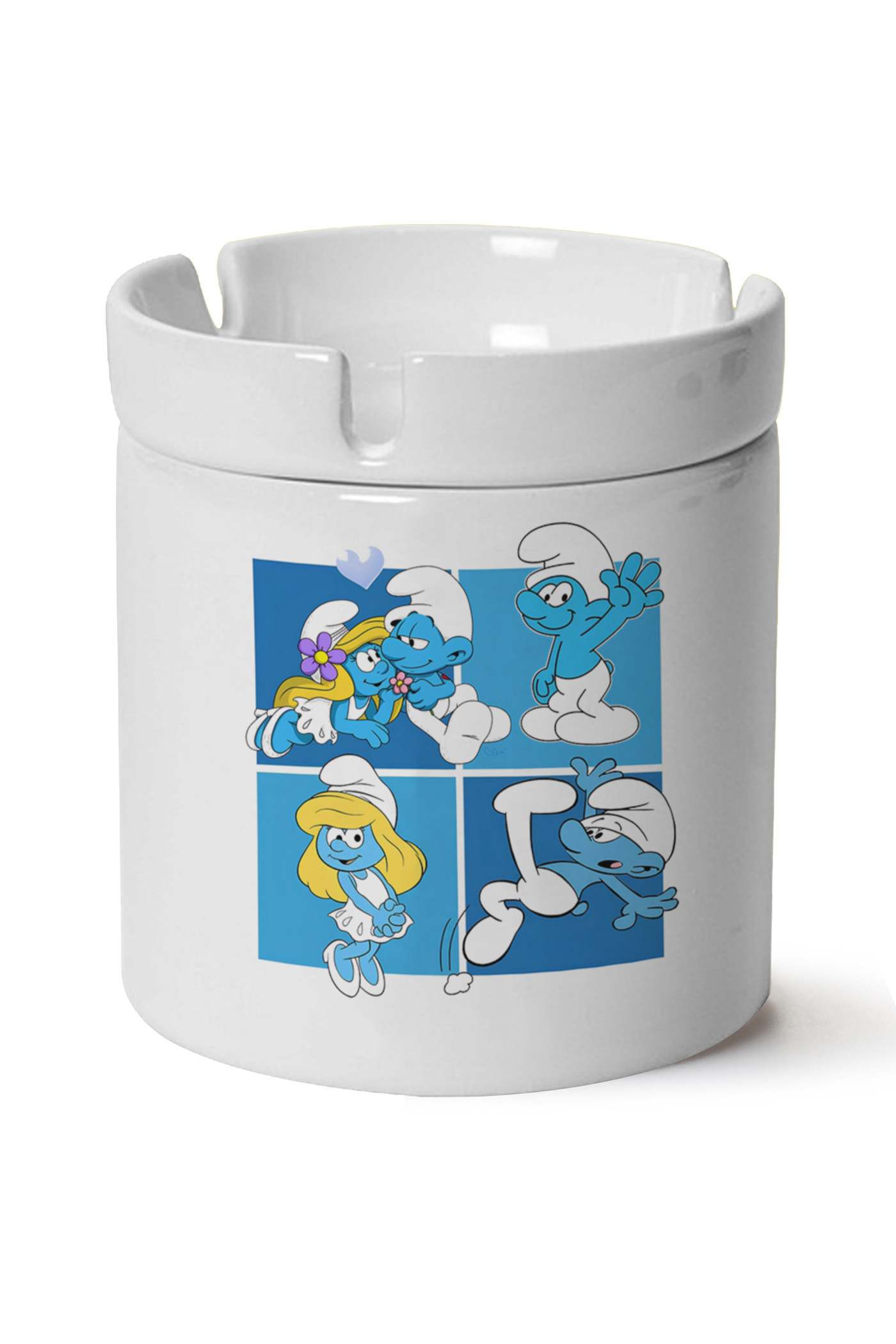 Sirinler Baskılı Porselen At Söndür Küllük