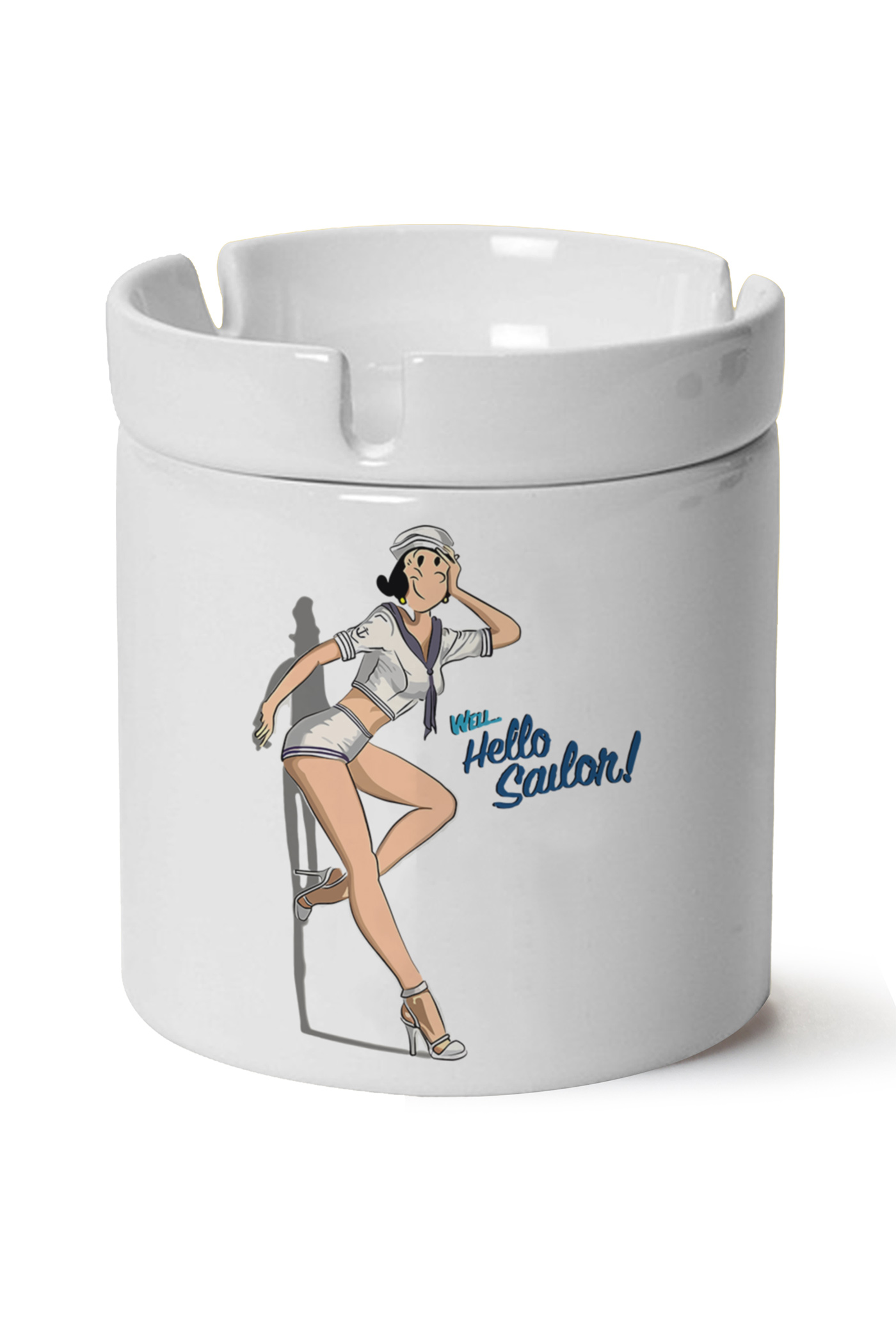 Safinaz Baskılı Porselen At Söndür Küllük