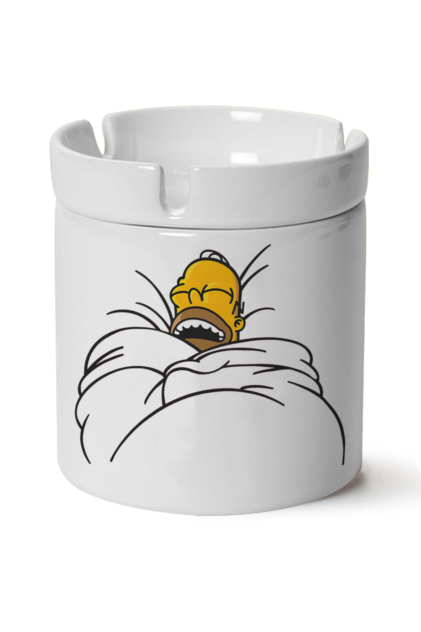 Simpsons Baskılı Porselen At Söndür Küllük