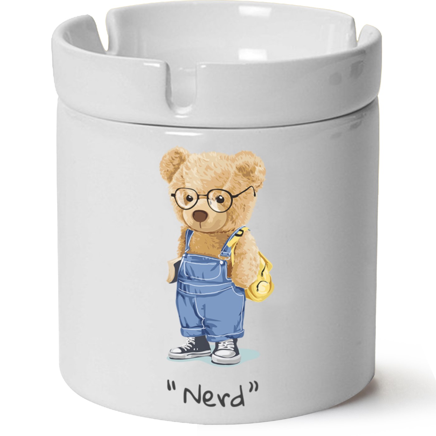 Ayıcık Baskılı Porselen At Söndür Küllük