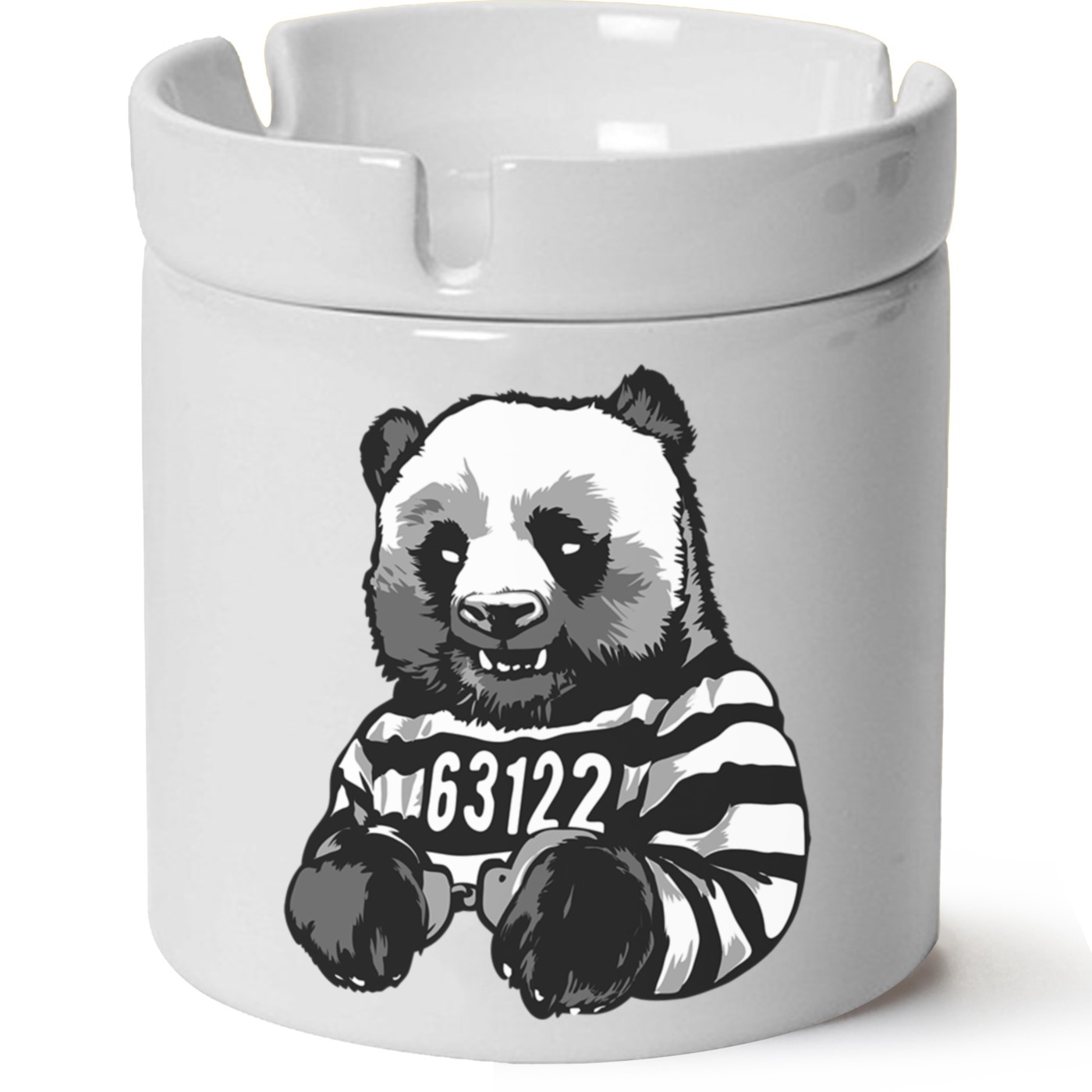 Ayıcık Baskılı Porselen At Söndür Küllük